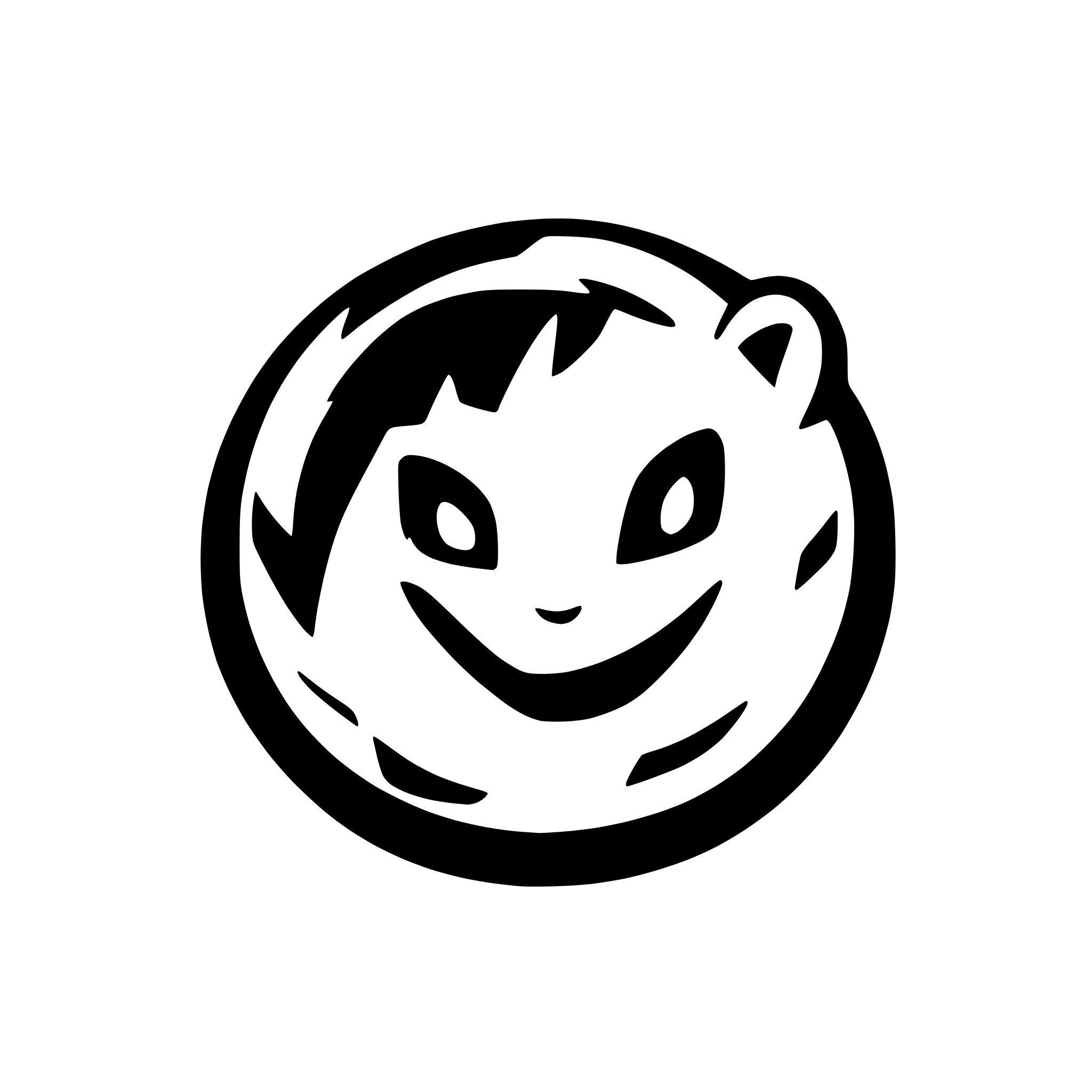 AI-generated SVG of a round firefox web browser icon