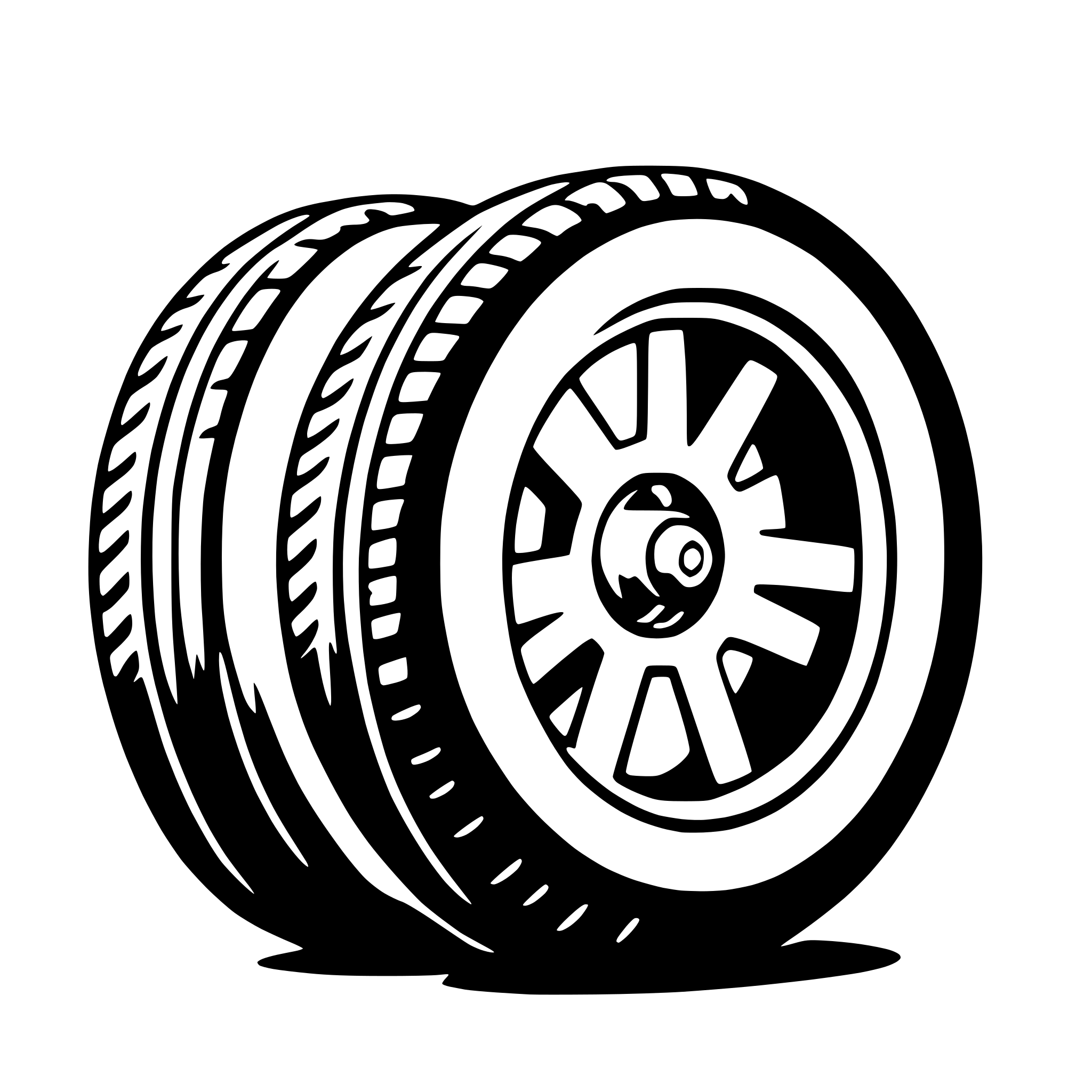 AI-generated SVG of 'tire'