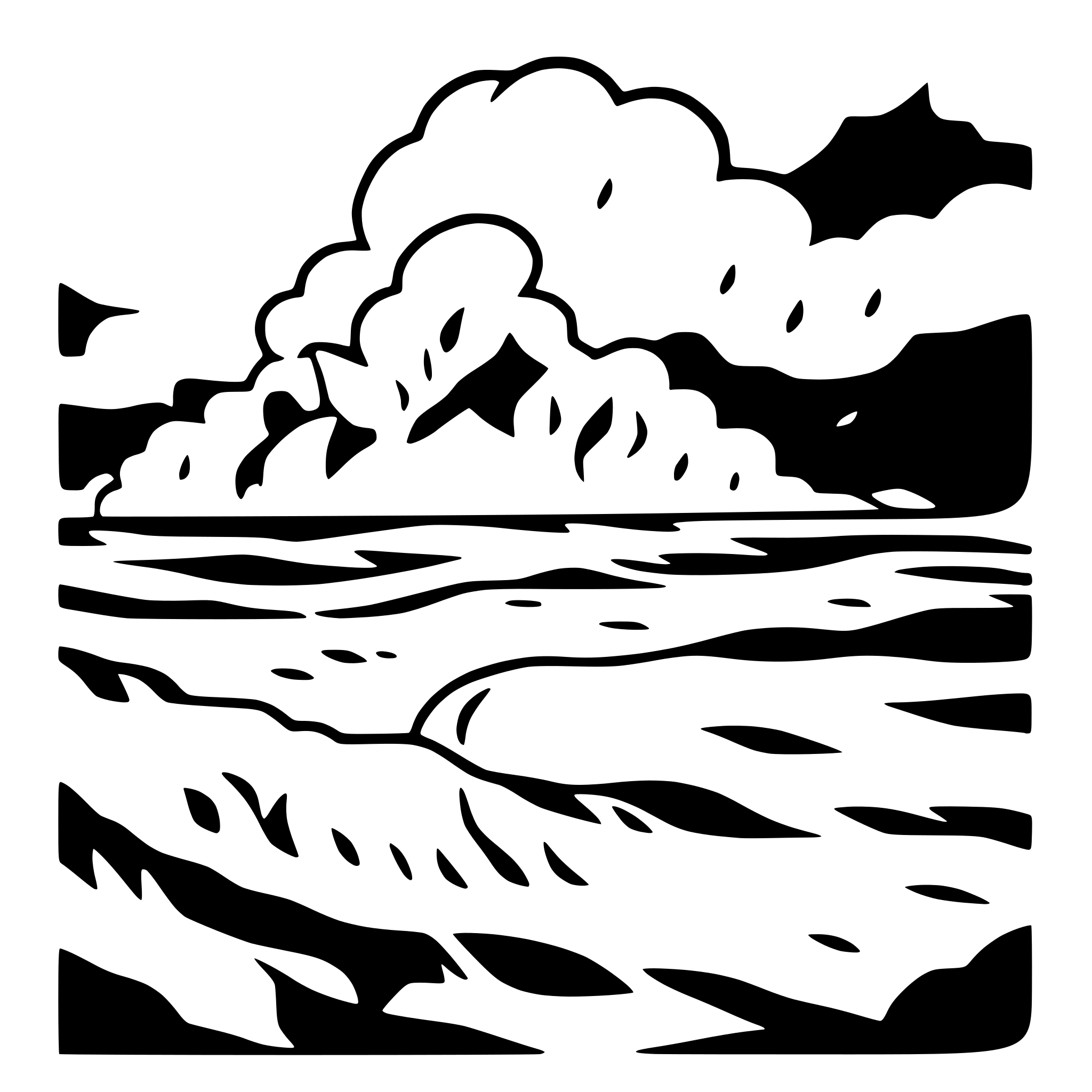 AI-generated SVG of a storm waves