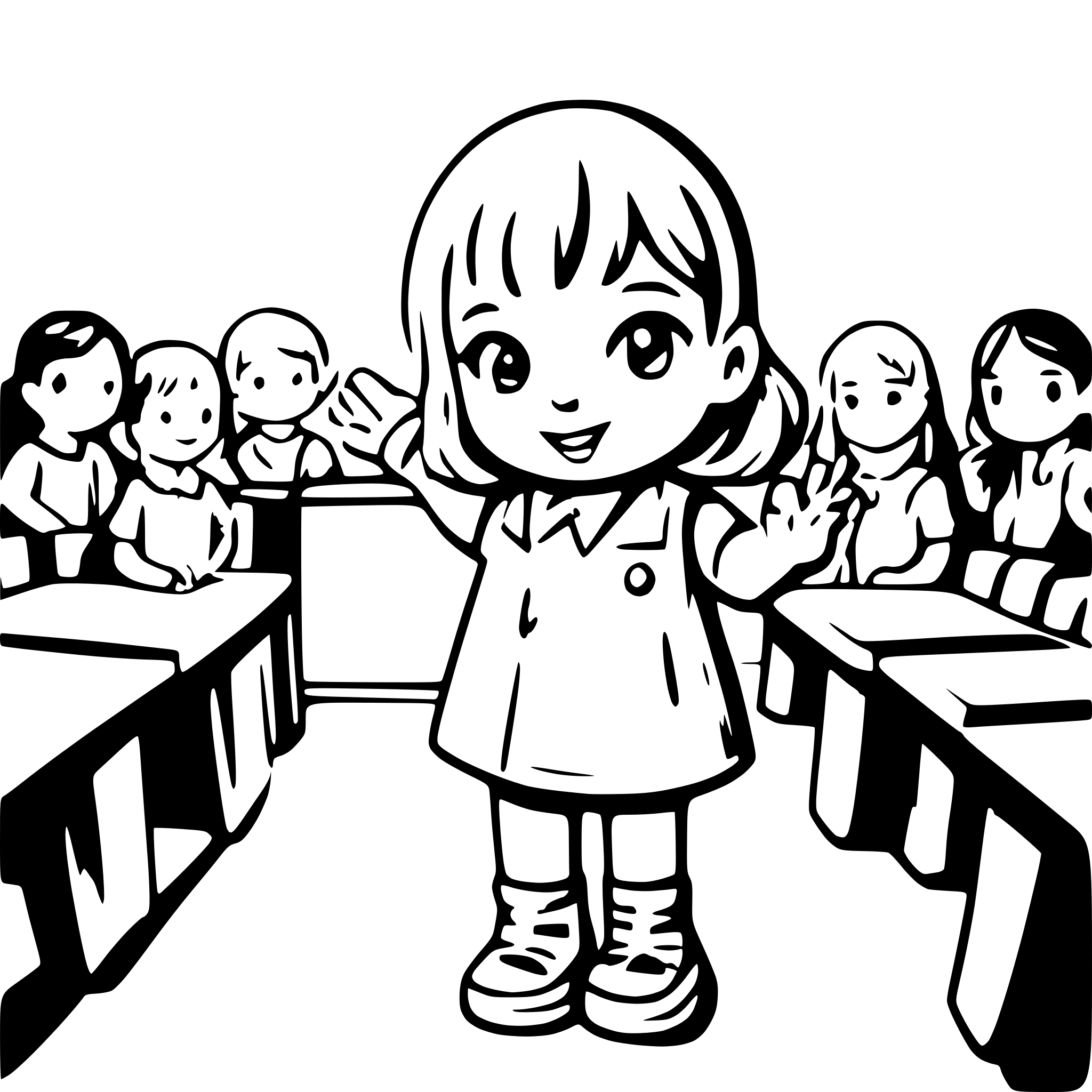 AI-generated SVG of a Toddler saying goodbye to the kindergarden