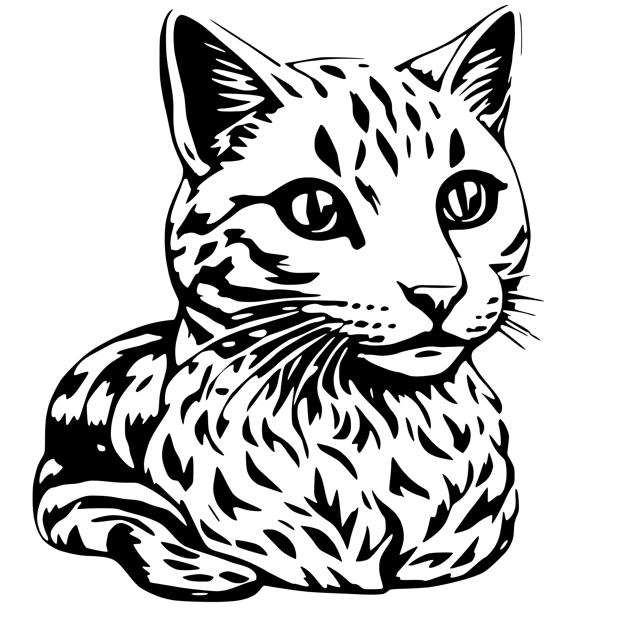 AI-generated SVG of 'cat'