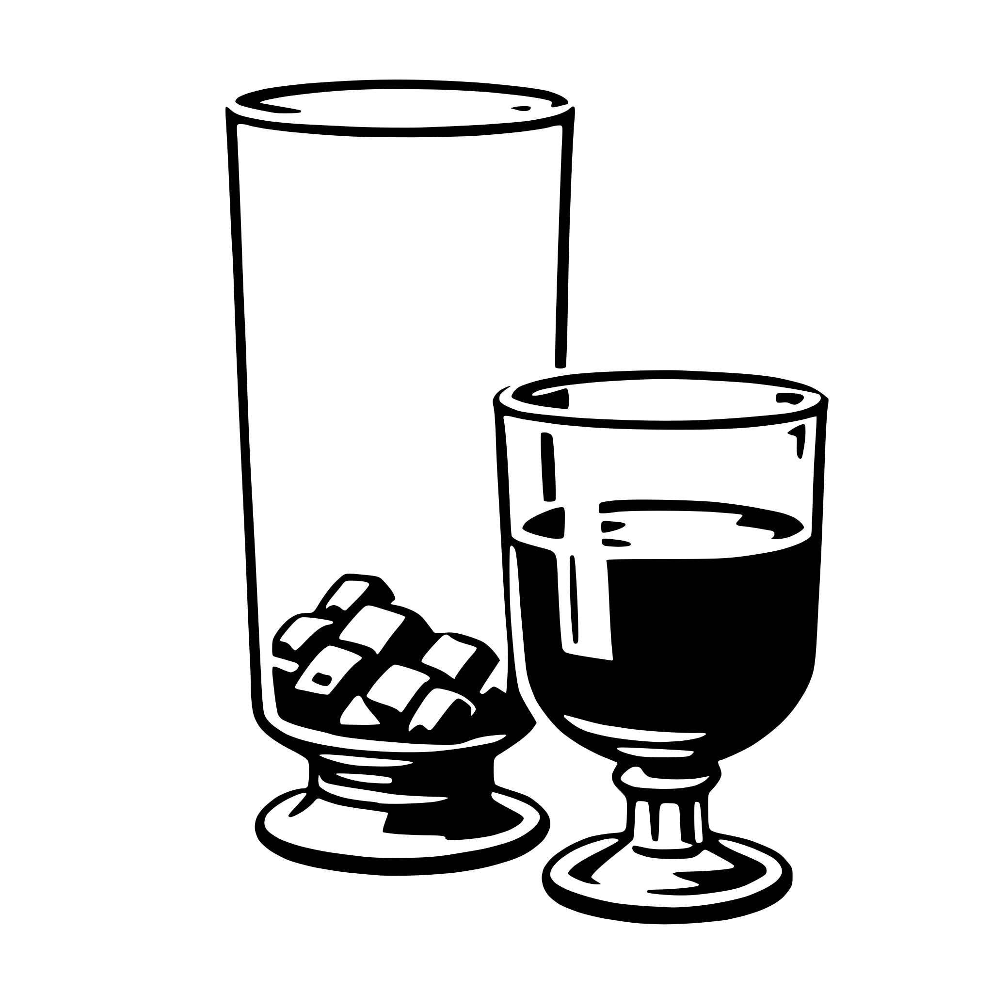 AI-generated SVG of 'glass'
