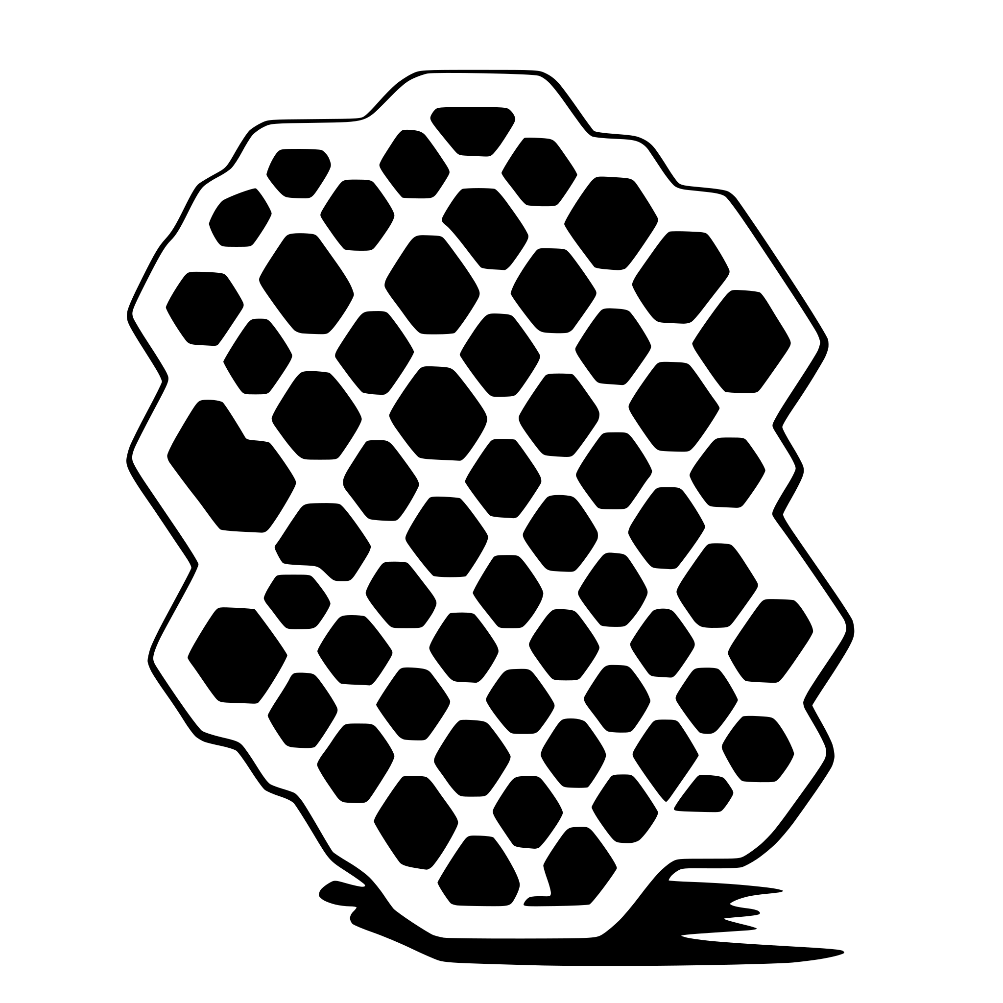 AI-generated SVG of a honey comb