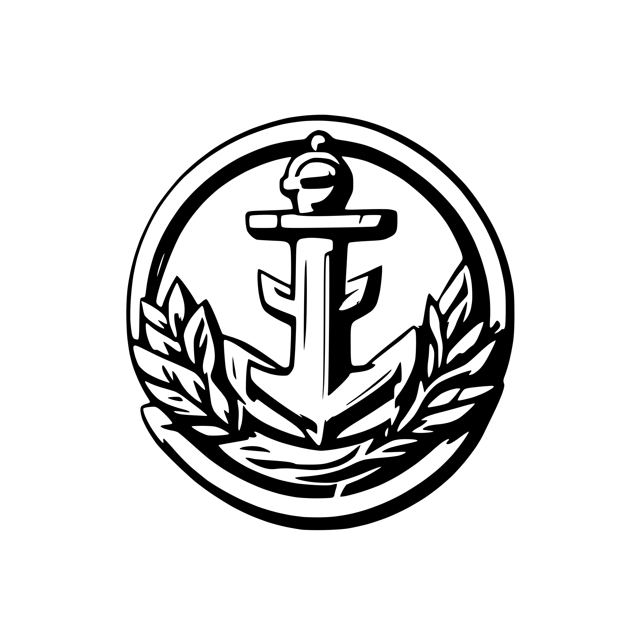 AI-generated SVG of 'naval insignia'