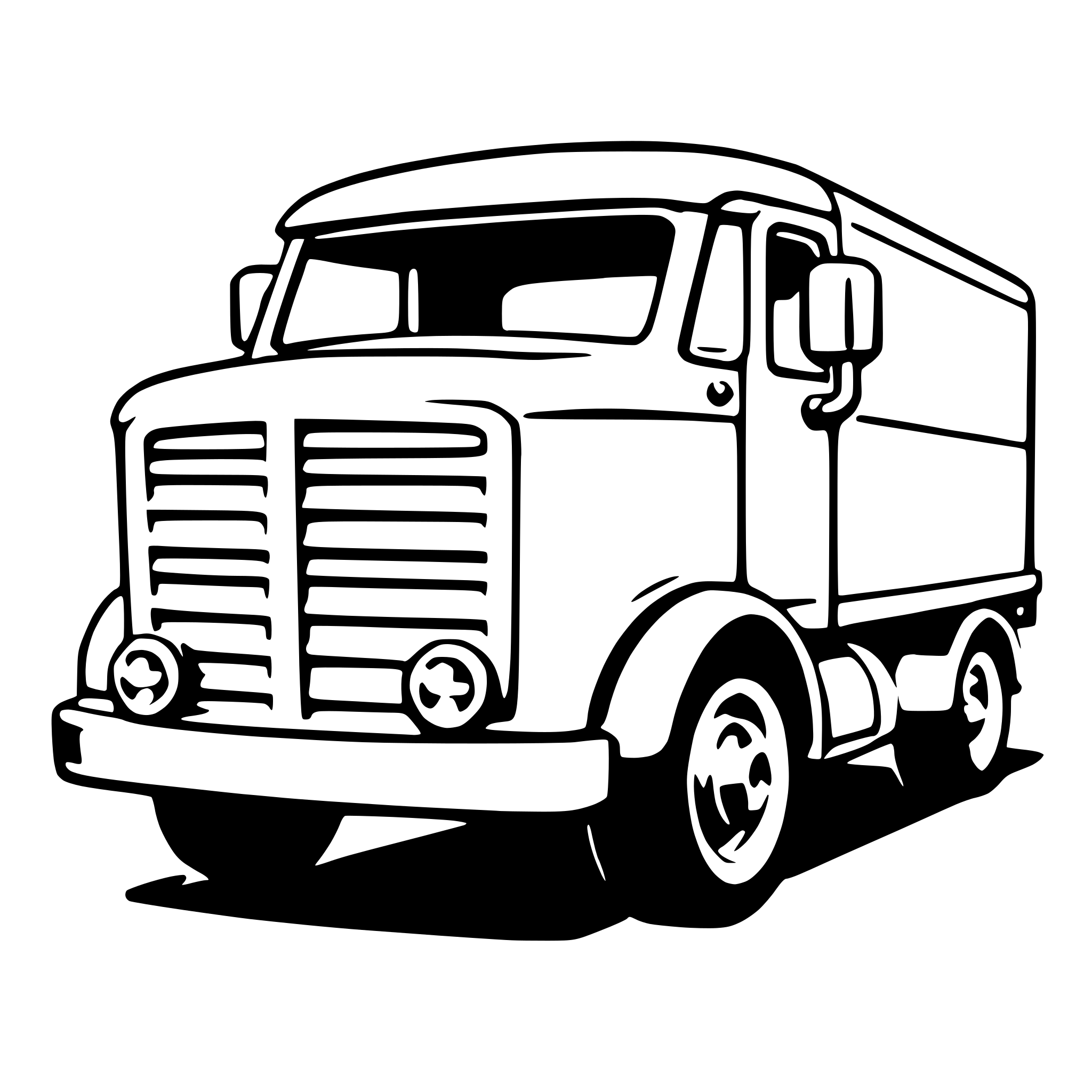 AI-generated SVG of 'flatbed truck'