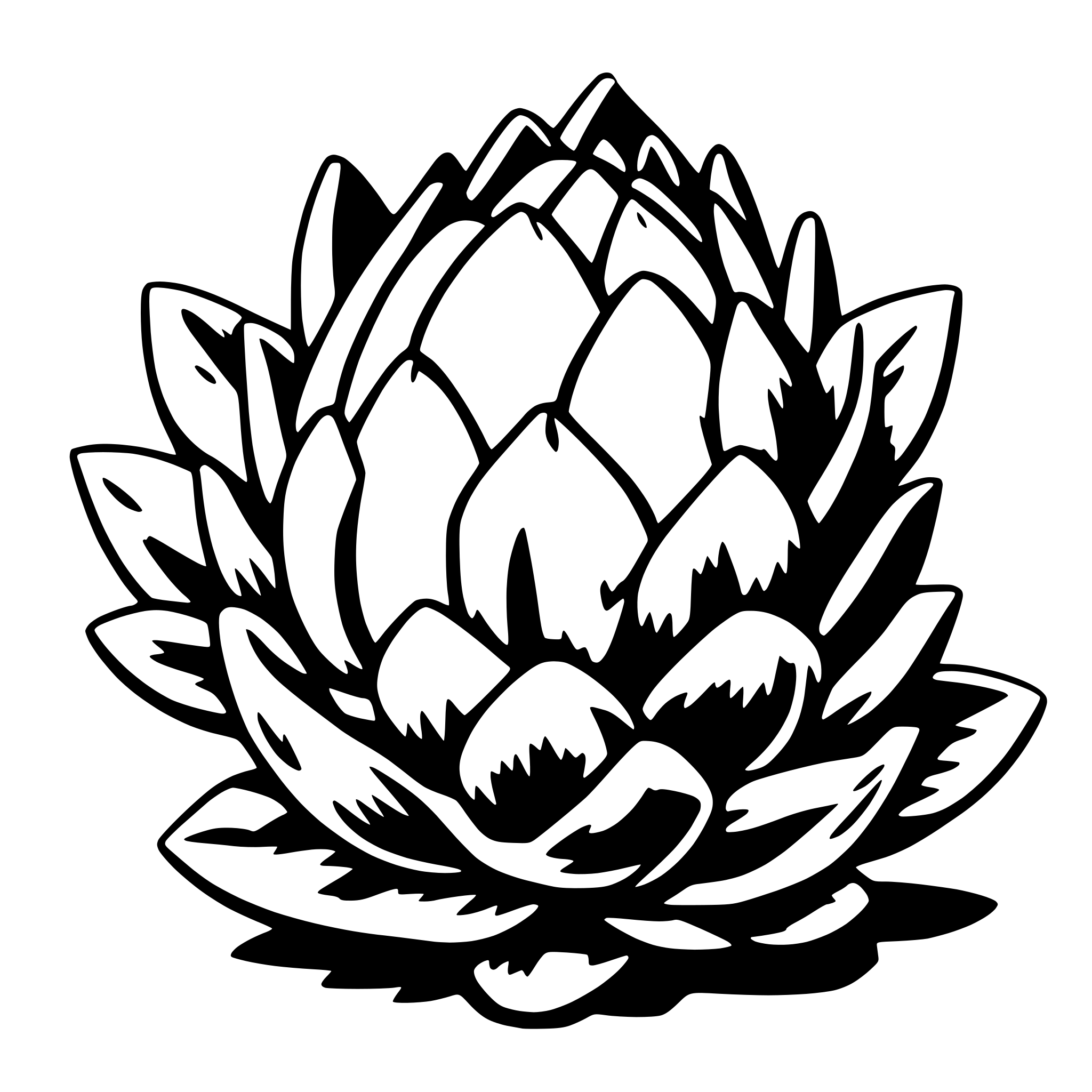 AI-generated SVG of 'artichoke'