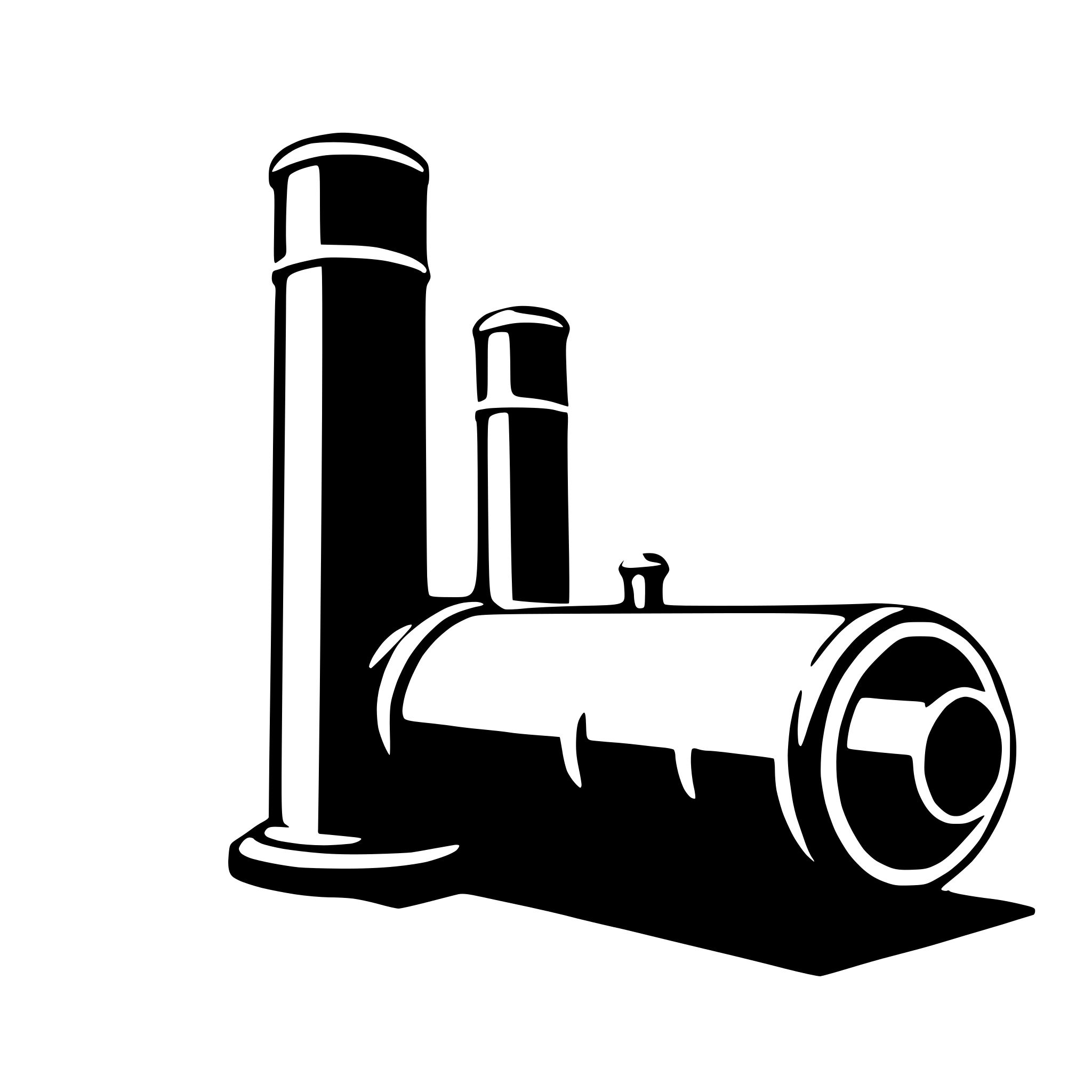 AI-generated SVG of 'tube'