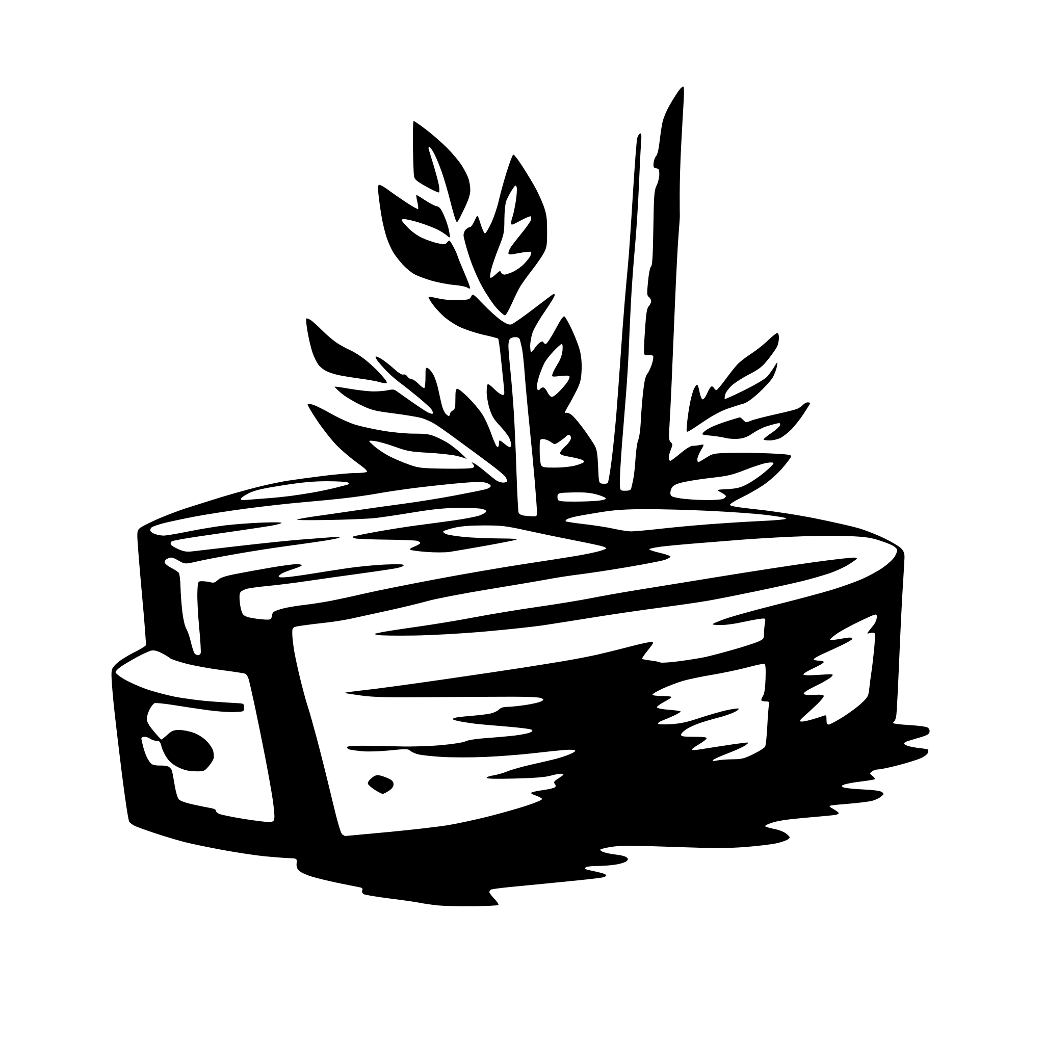 AI-generated SVG of a sashimono wood