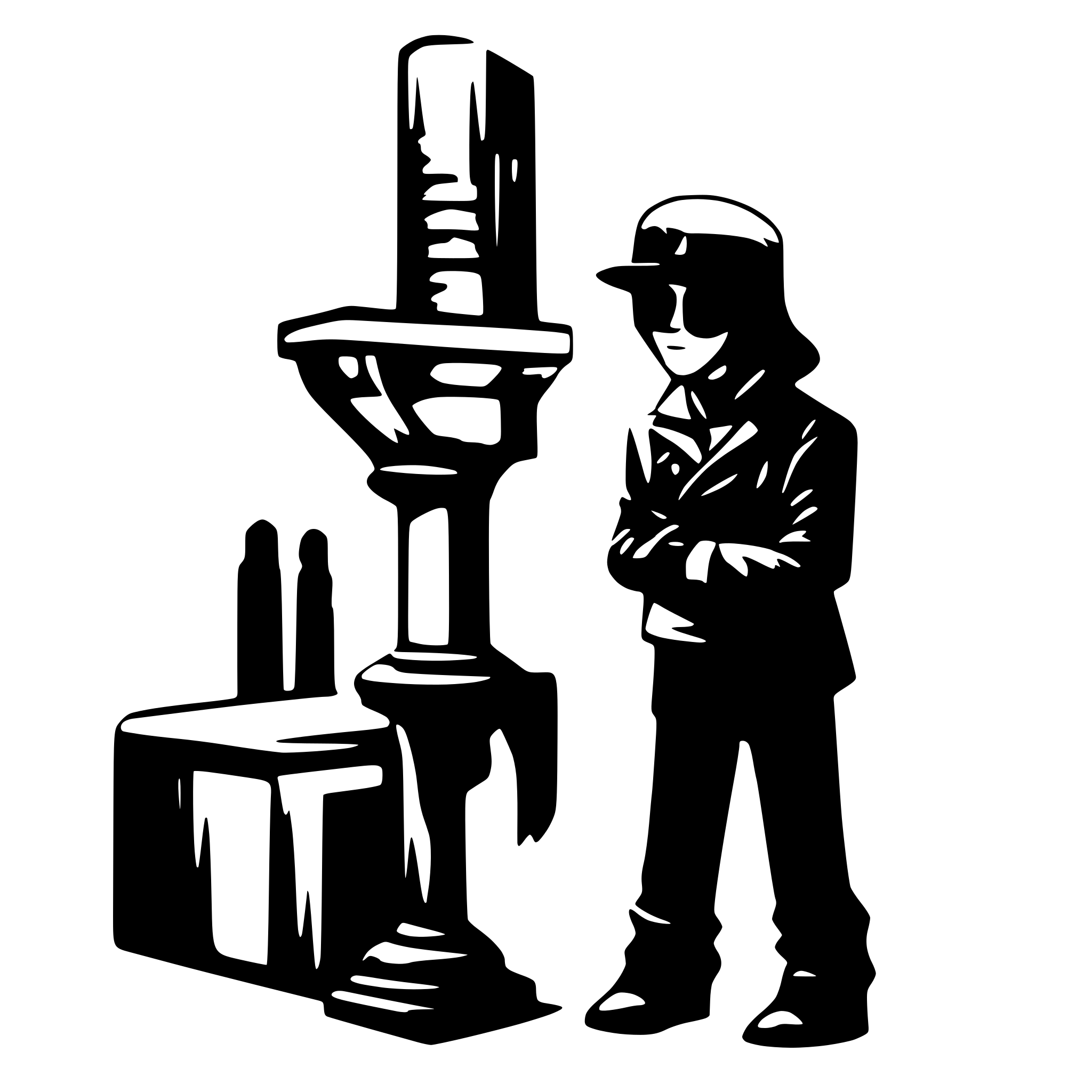 AI-generated SVG of a crime victim awareness advocate
