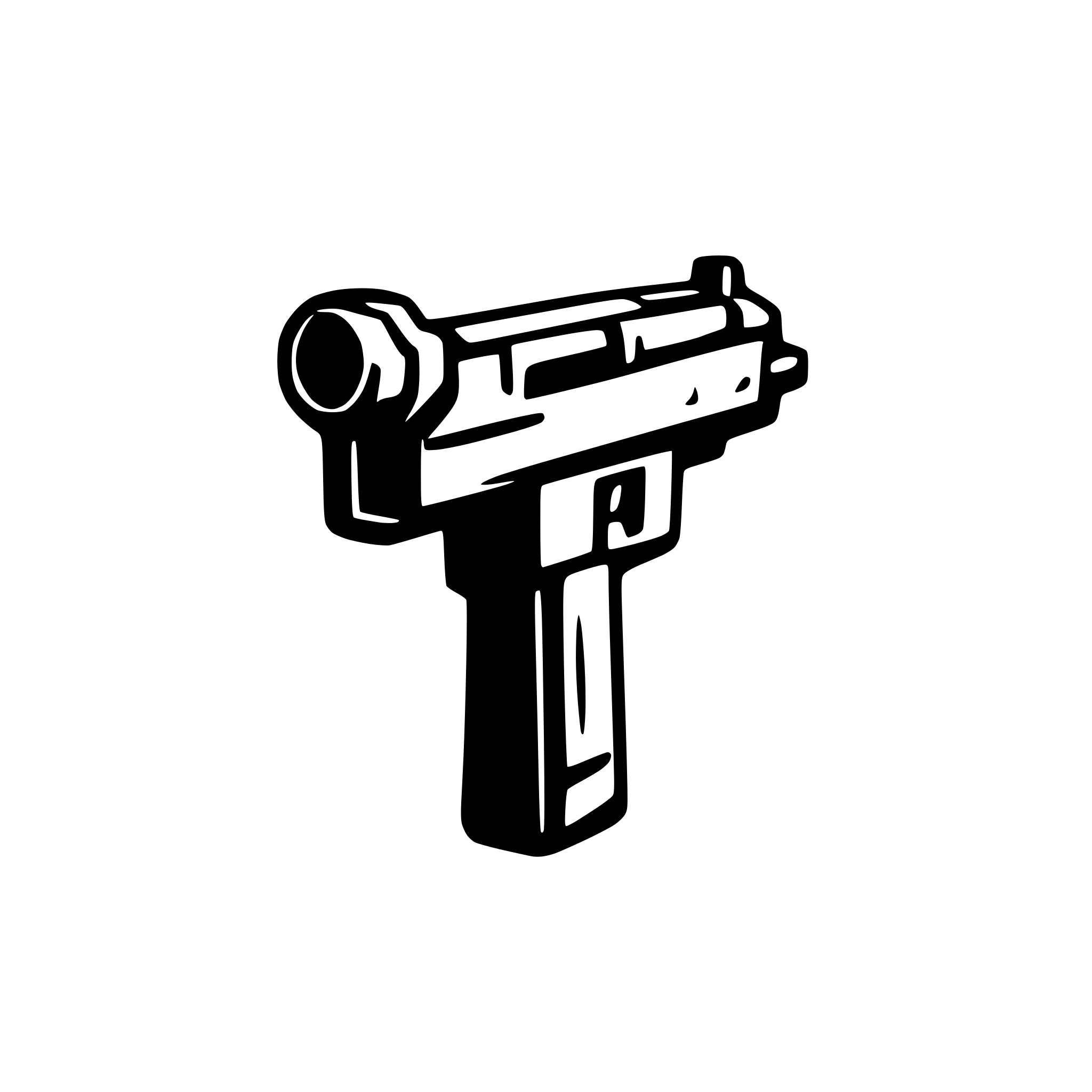 AI-generated SVG of 'UZI'