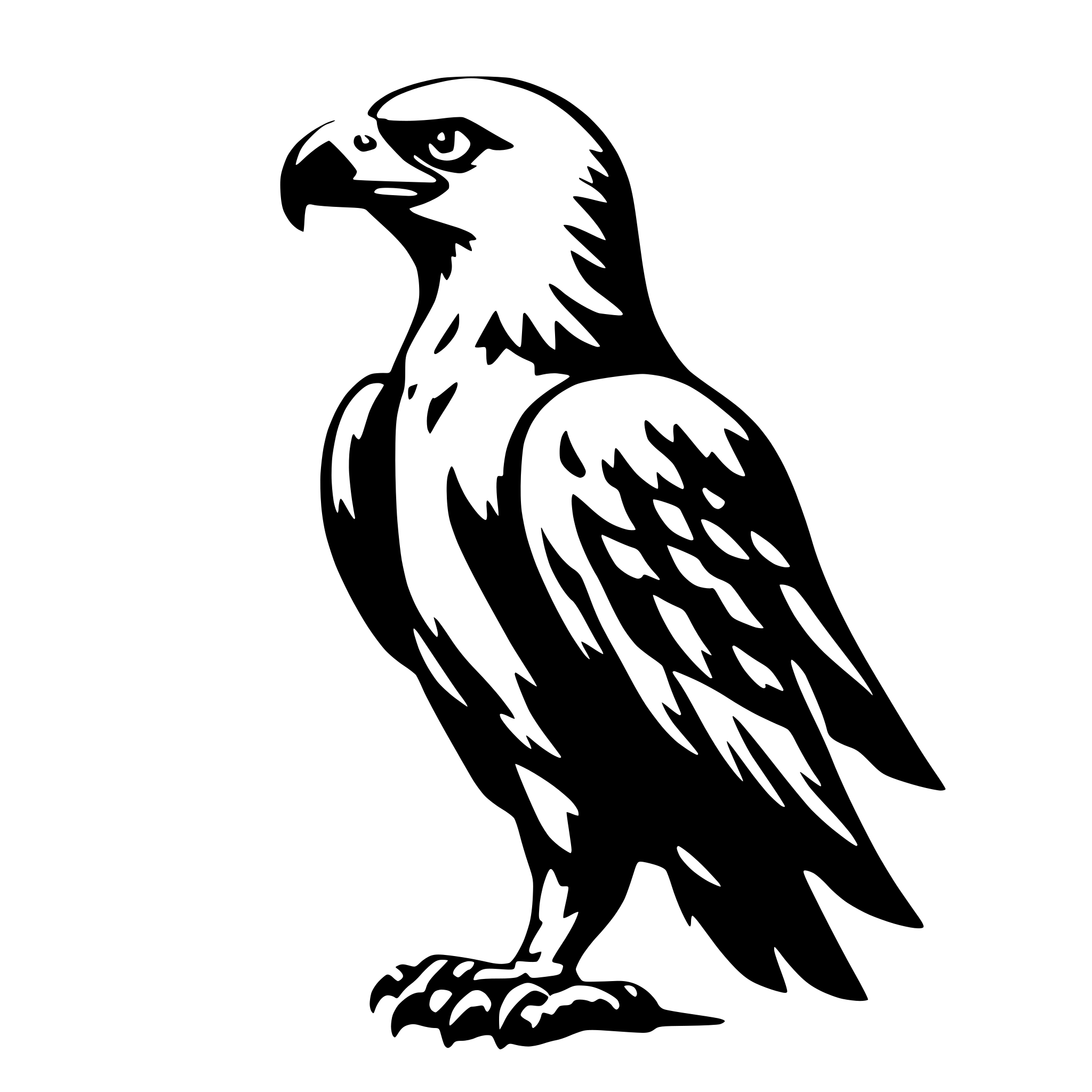 AI-generated SVG of a eagle