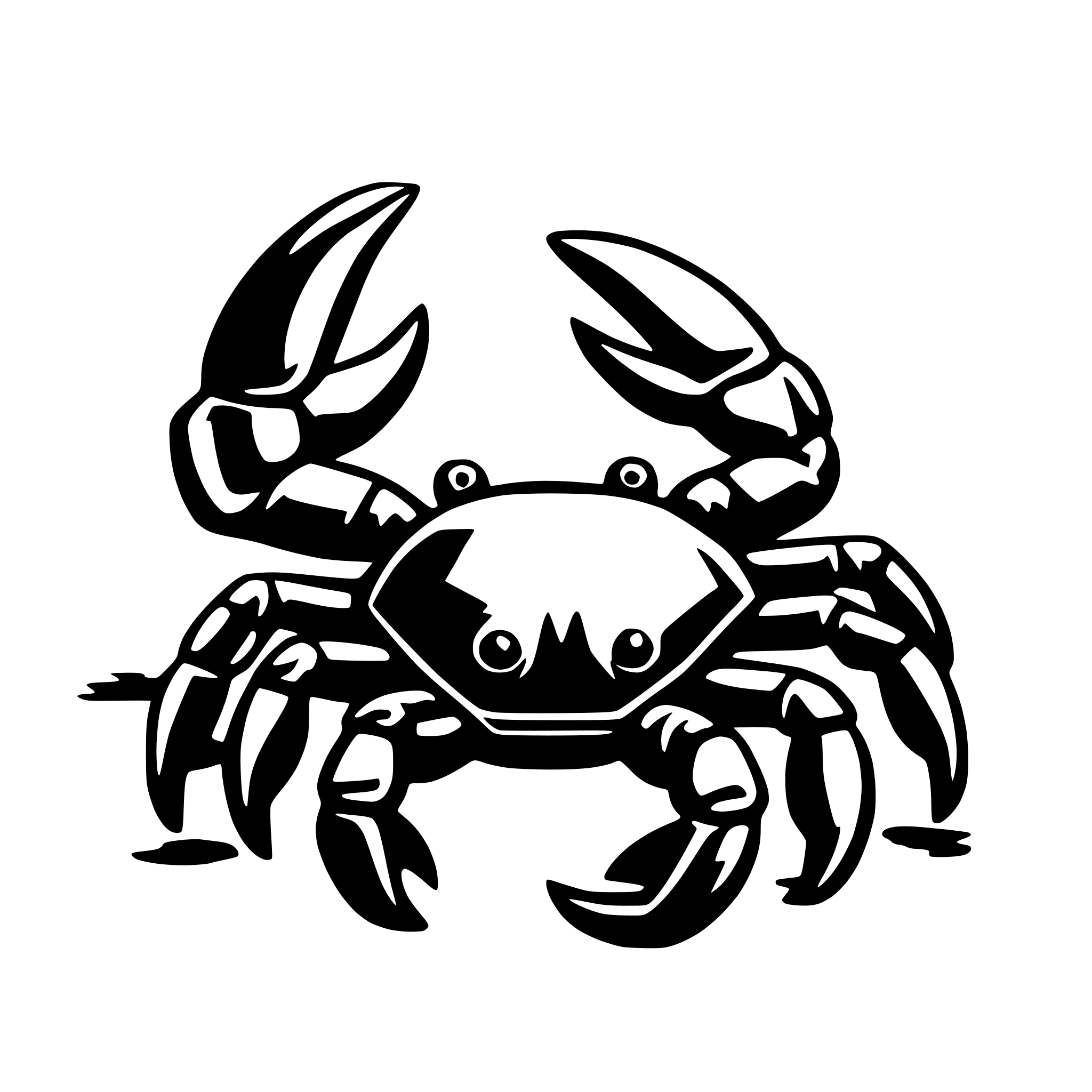 AI-generated SVG of 'crabs'
