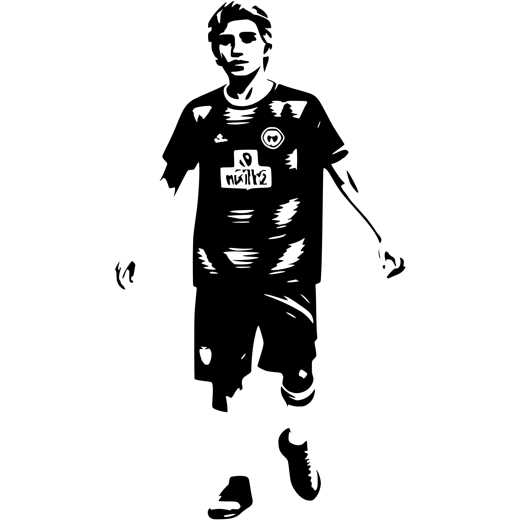 AI-generated SVG of a a soccer player