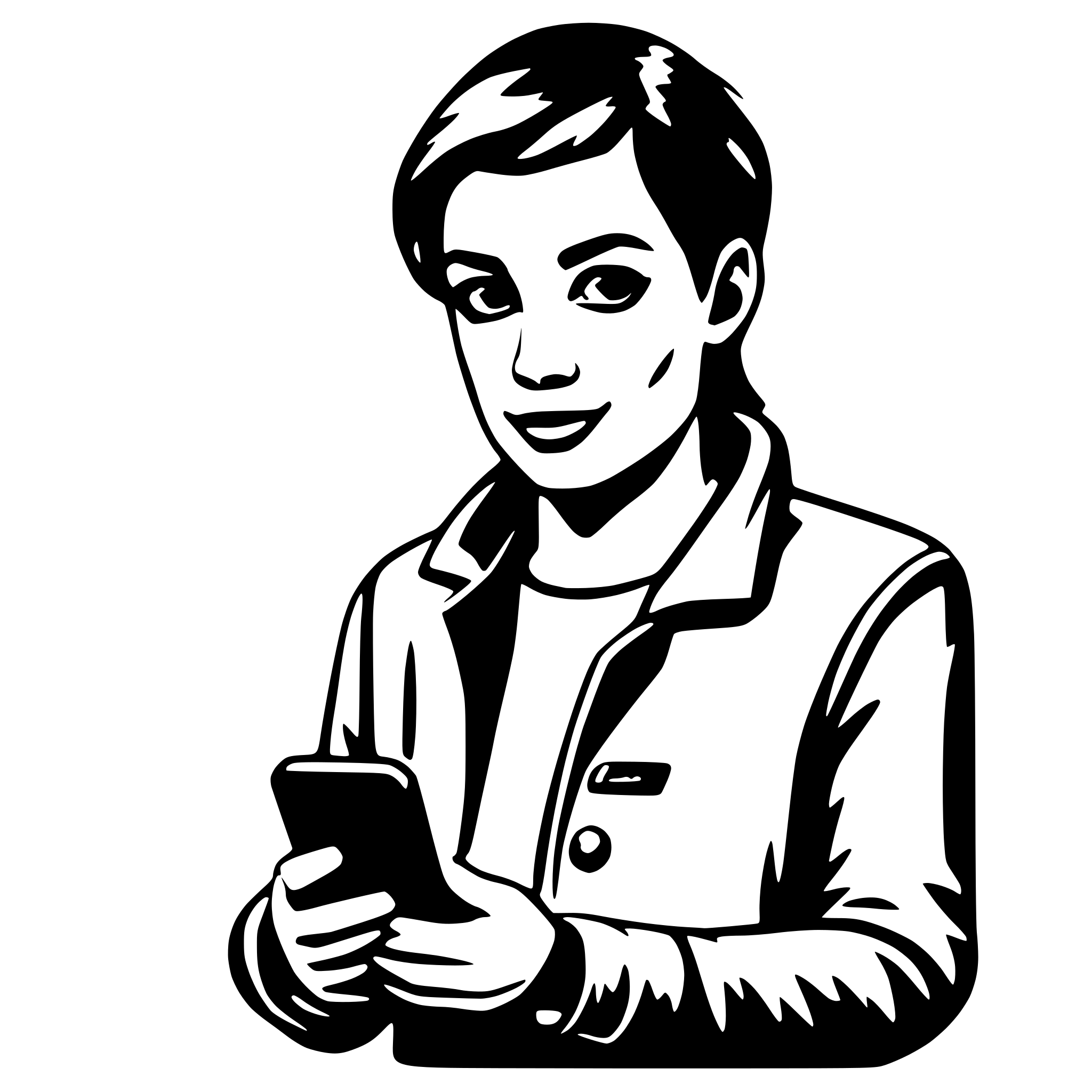 AI-generated SVG of 'mobile app user'