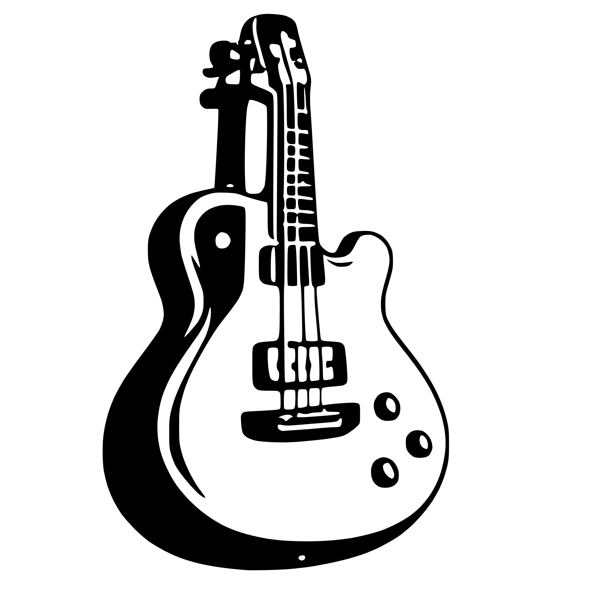 AI-generated SVG of 'Gitarre'