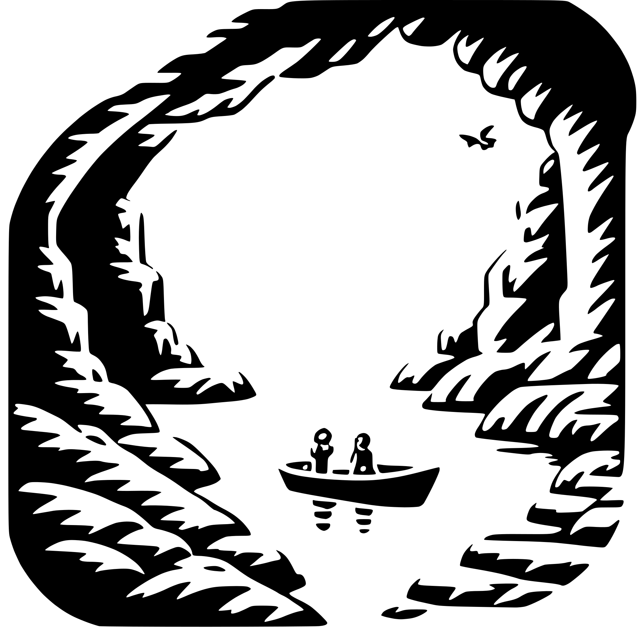 AI-generated SVG of a exploring underwater cave