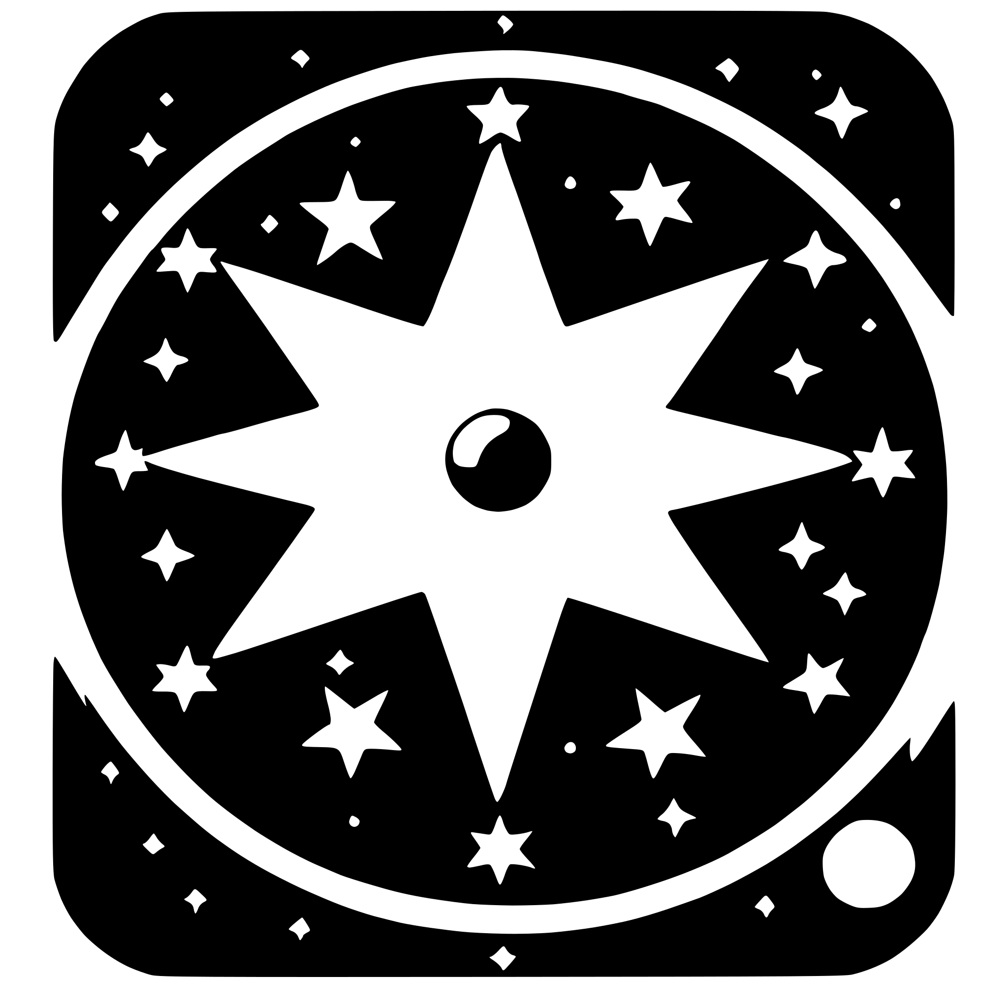AI-generated SVG of a star map