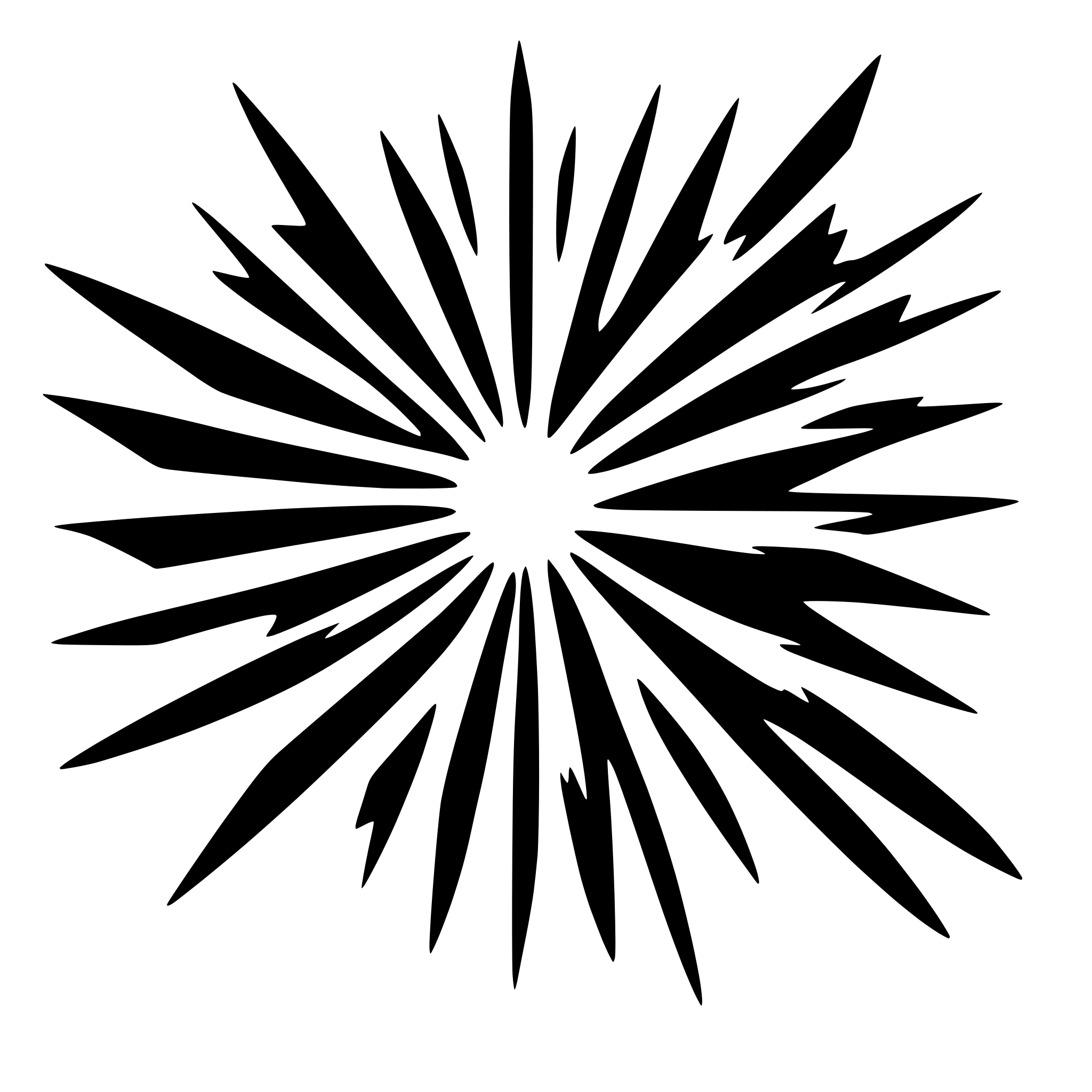 AI-generated SVG of a an abstract but minimal burst