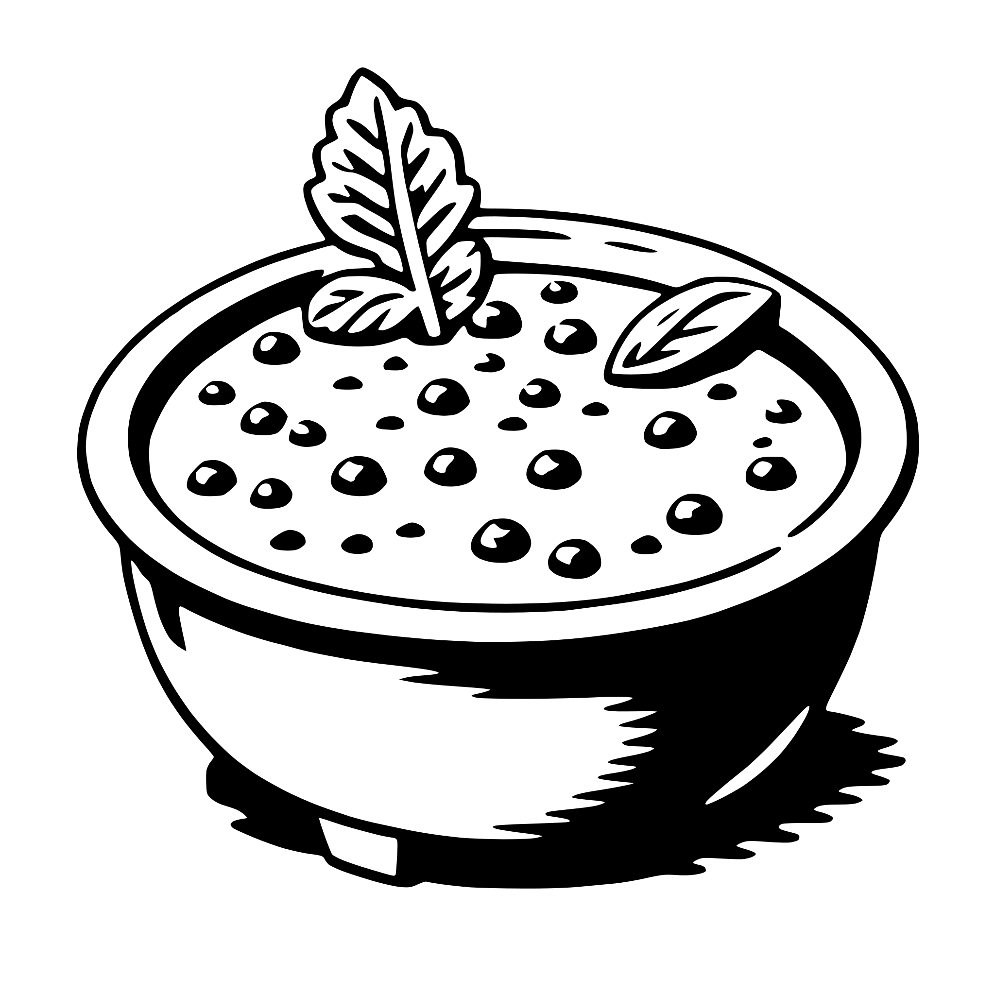 AI-generated SVG of 'chowder'