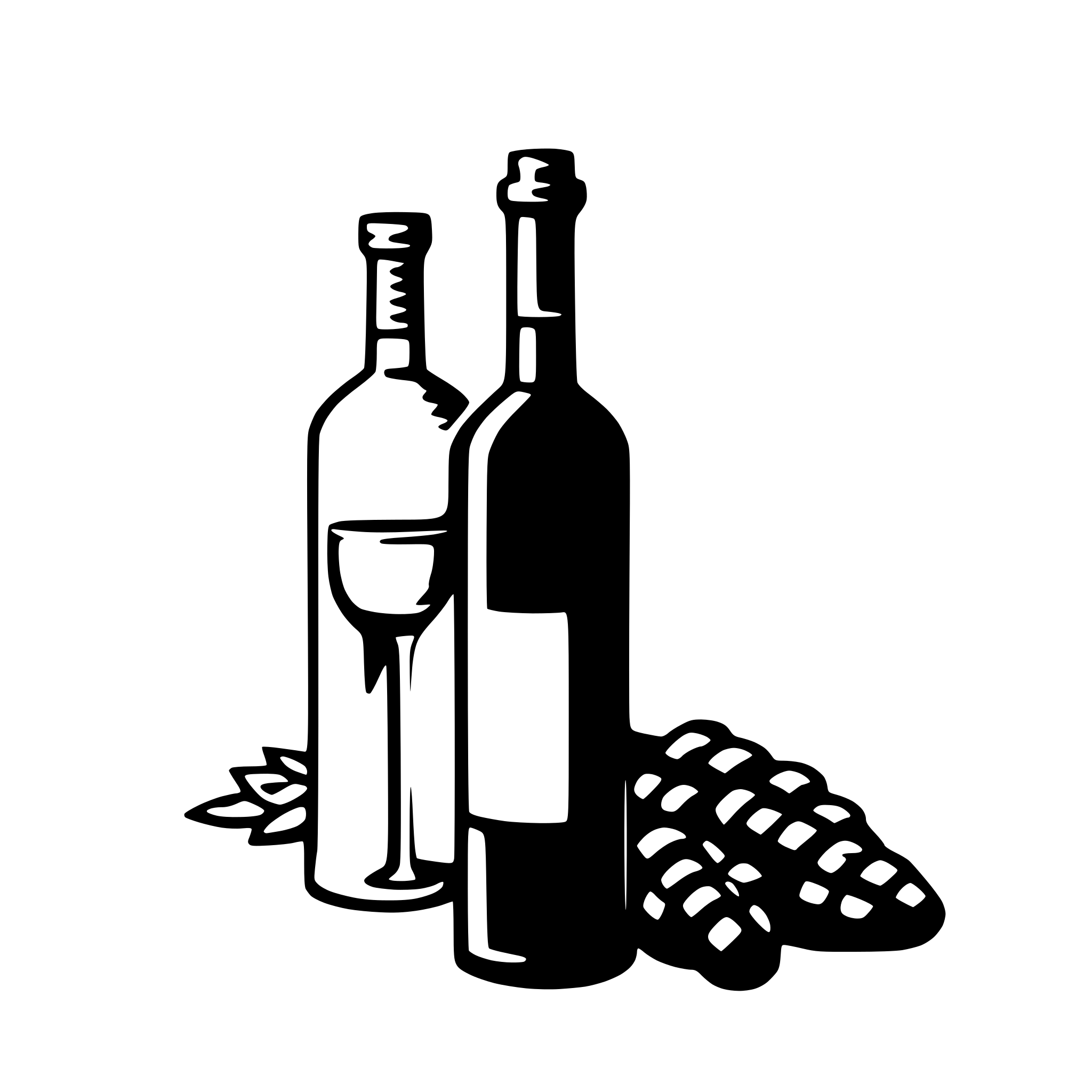 AI-generated SVG of a wine bottle