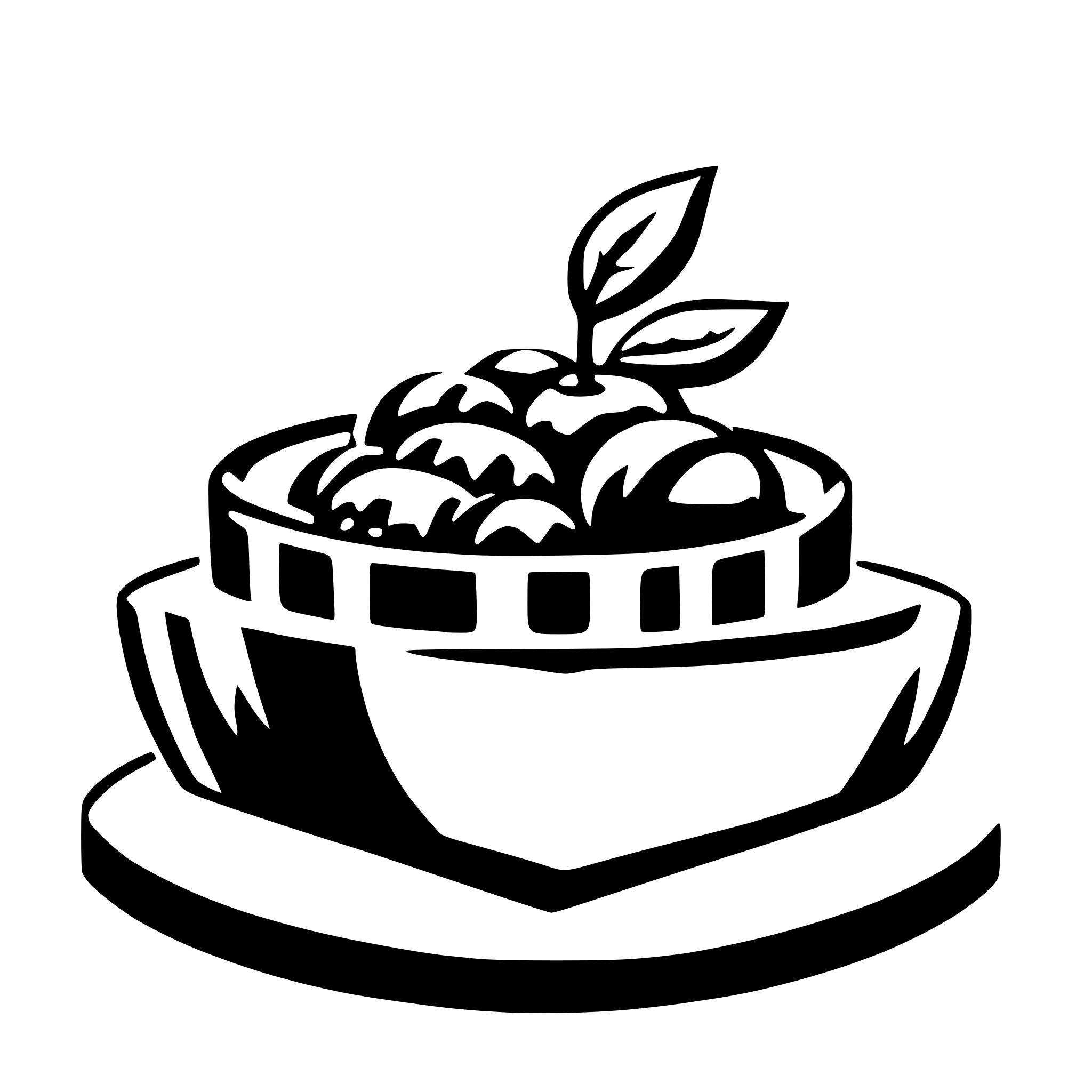 AI-generated SVG of 'logo sharing food very minimalistic'