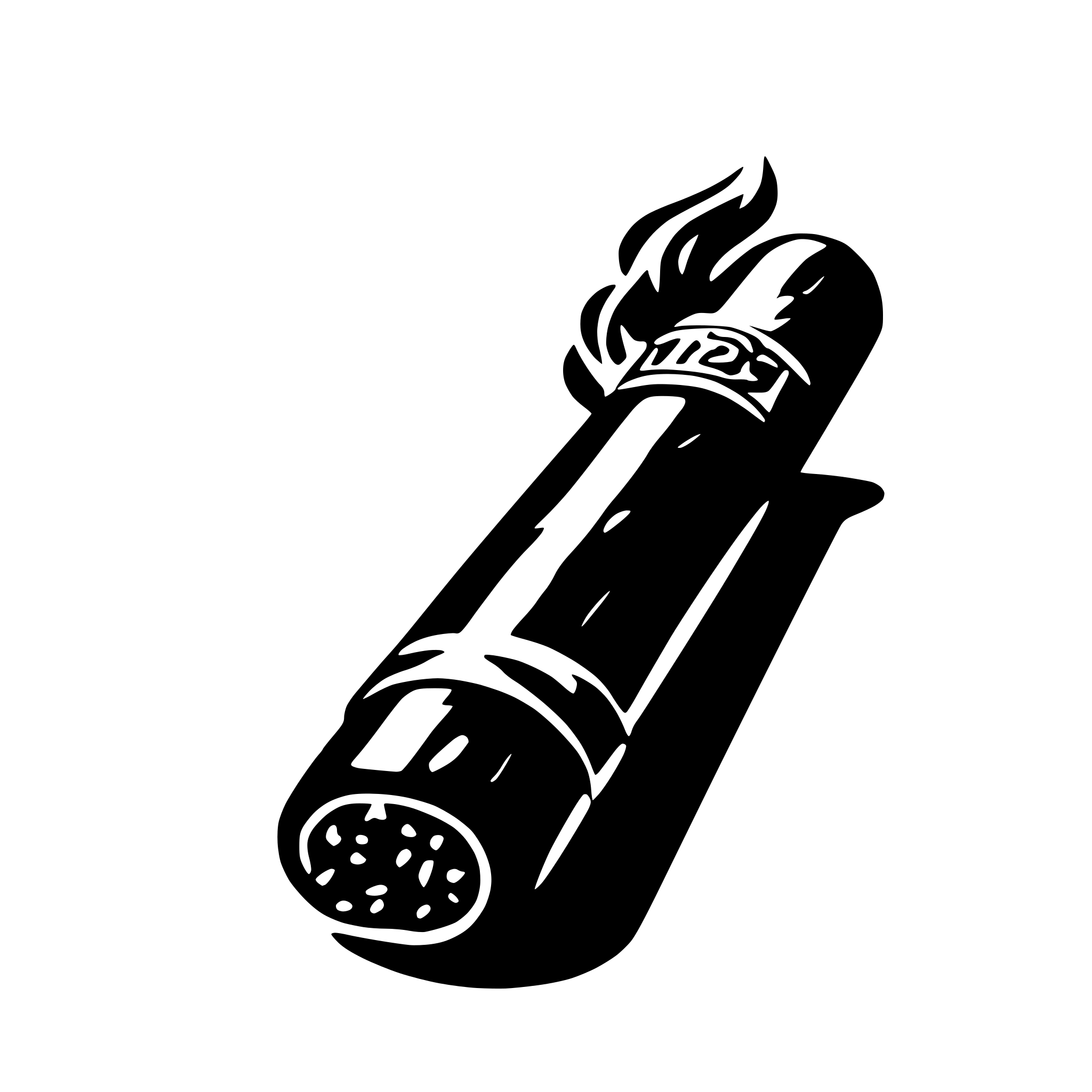 AI-generated SVG of a minimalist cigar with smoke