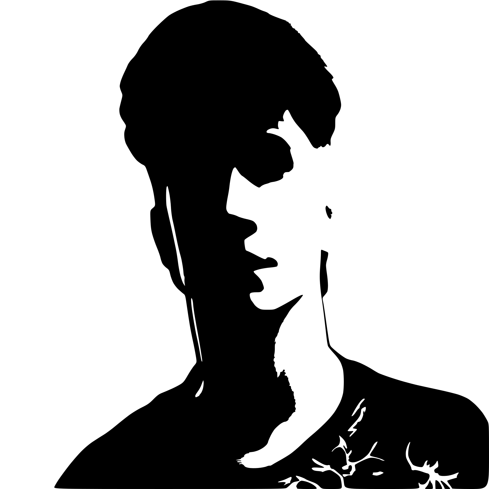AI-generated SVG of a a man
