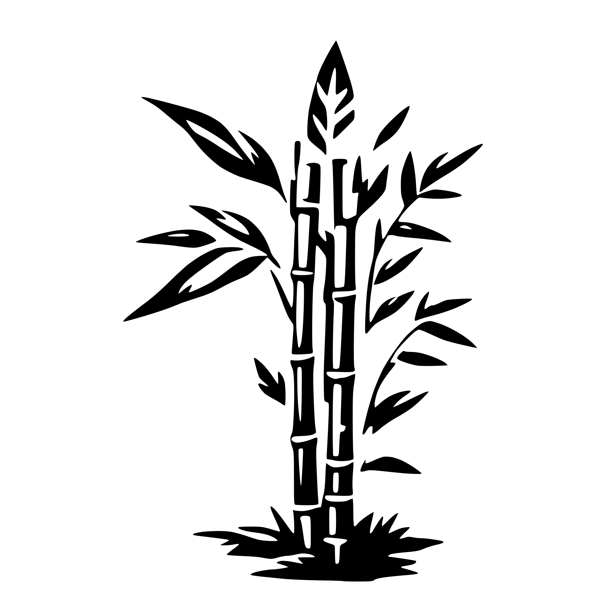 AI-generated SVG of 'bamboo'