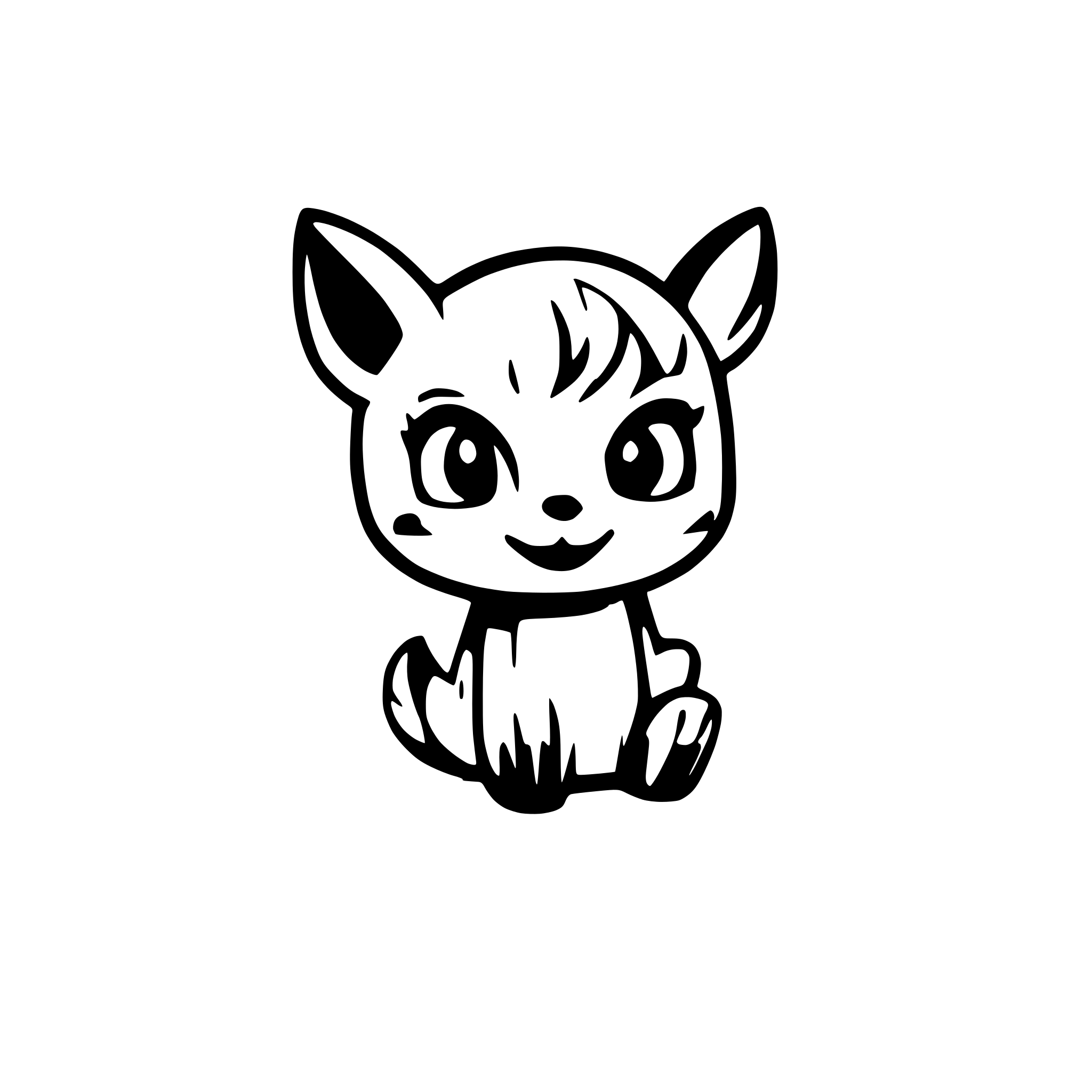 AI-generated SVG of 'cute animal'