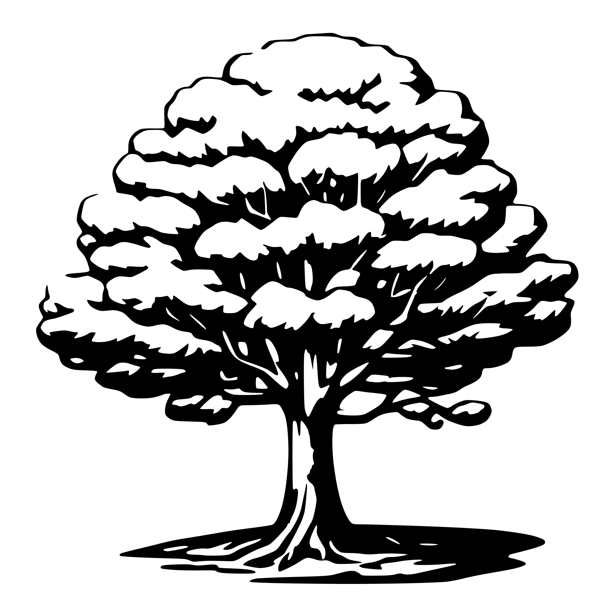 AI-generated SVG of a tree