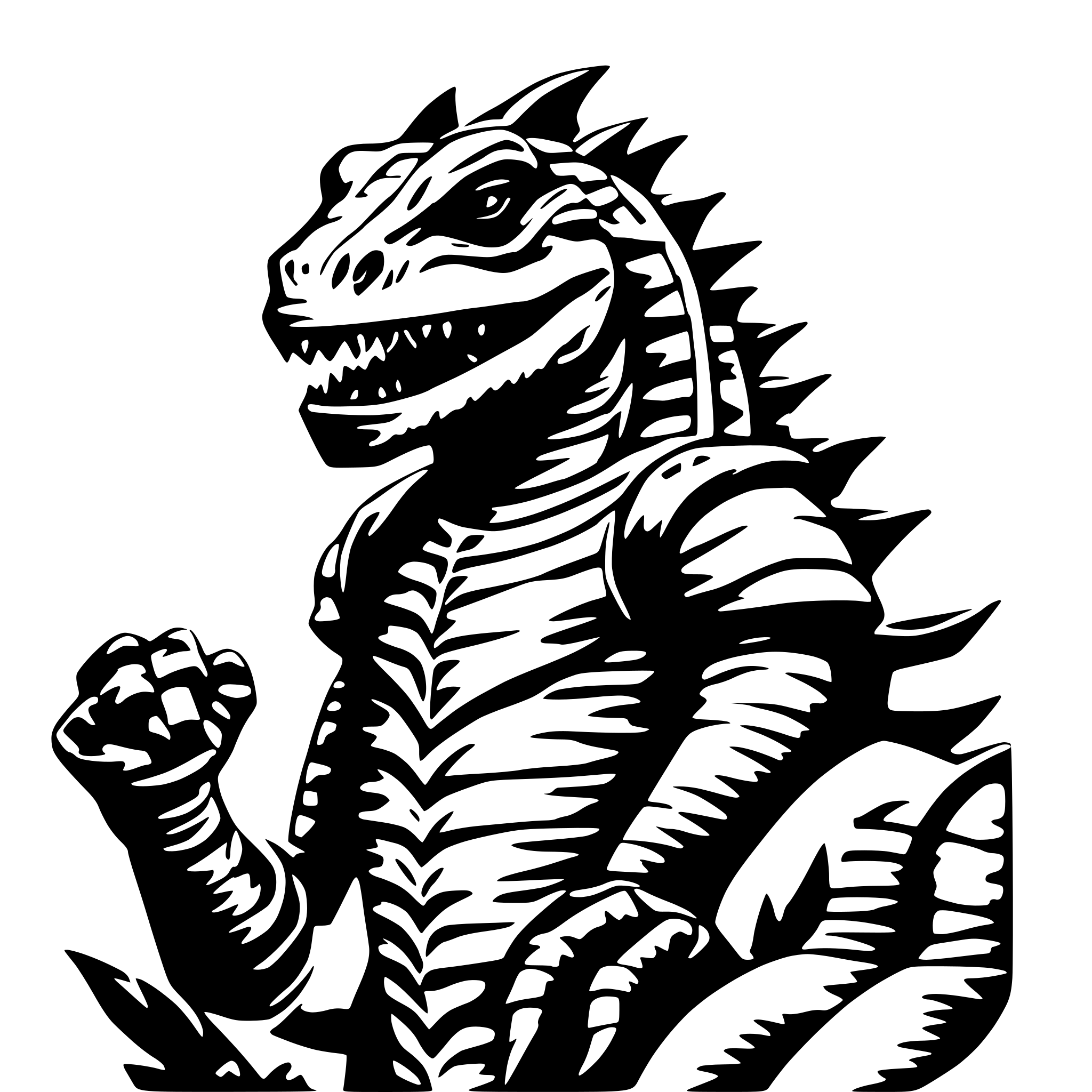 AI-generated SVG of 'dungeons and dragons lizardman'