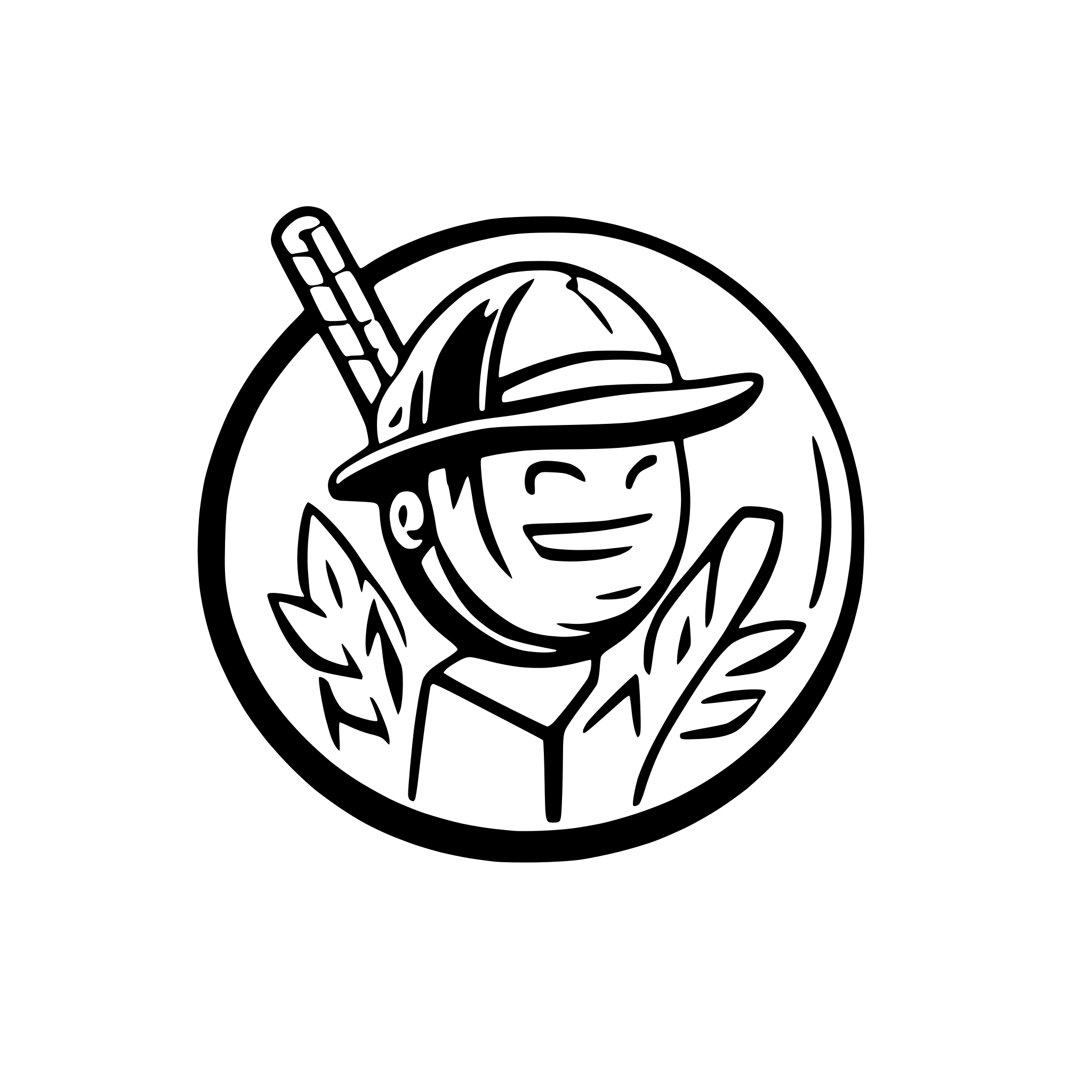 AI-generated SVG of a logo for cricket website developers