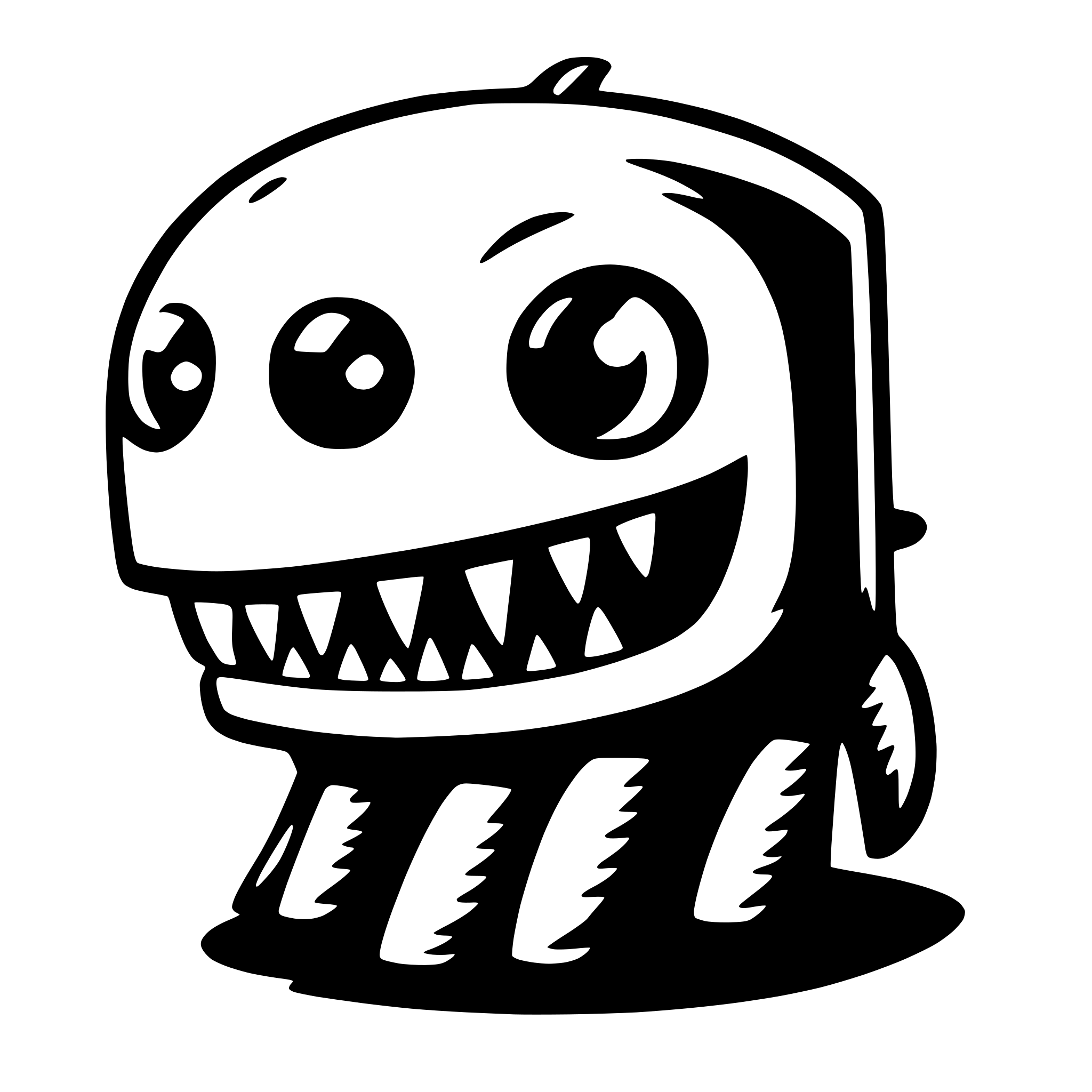 AI-generated SVG of a monster