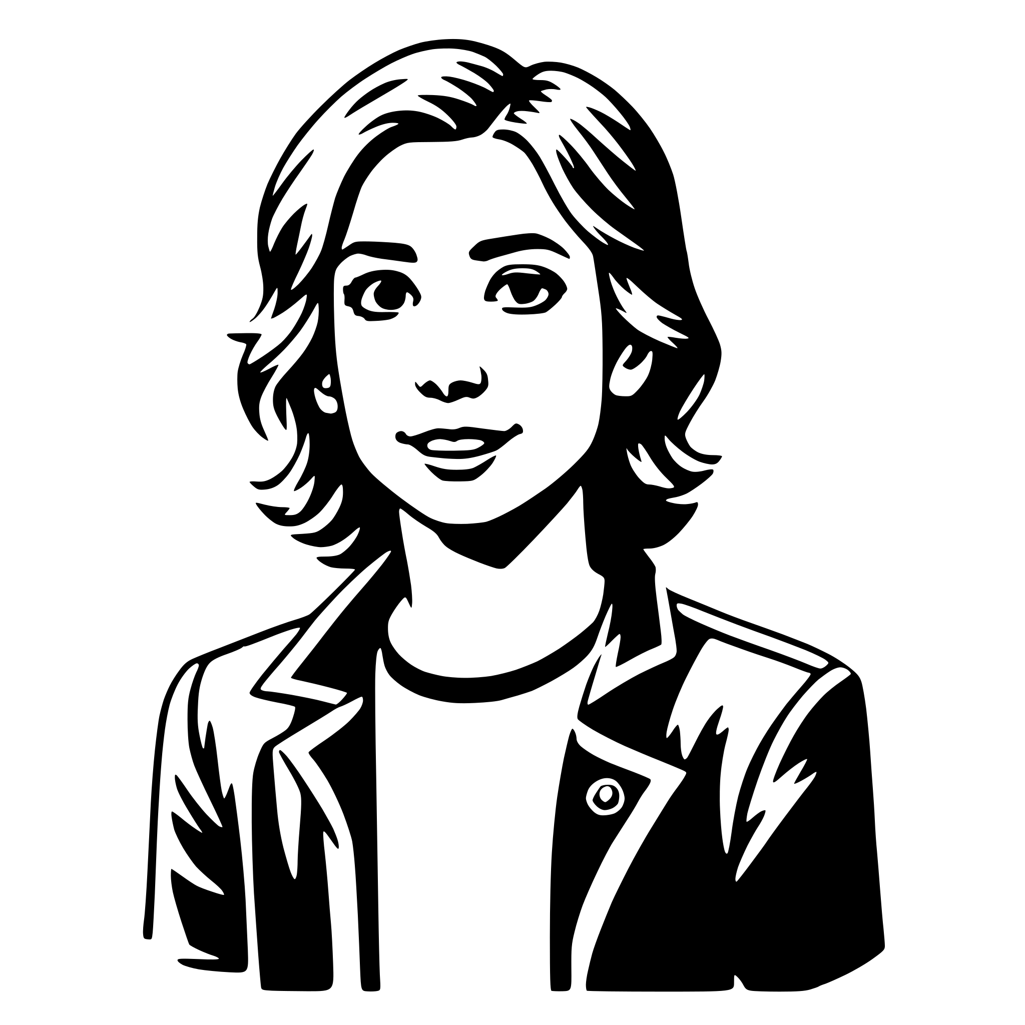 AI-generated SVG of 'teen'
