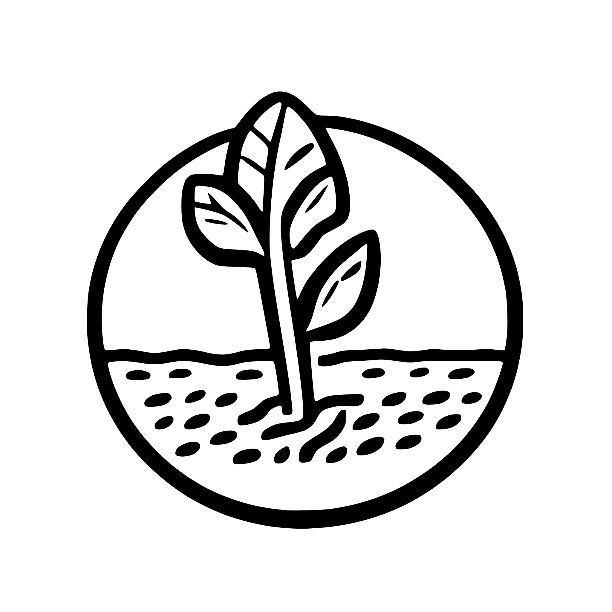 AI-generated SVG of a cross section of soil, carrot inside soil and plant on top