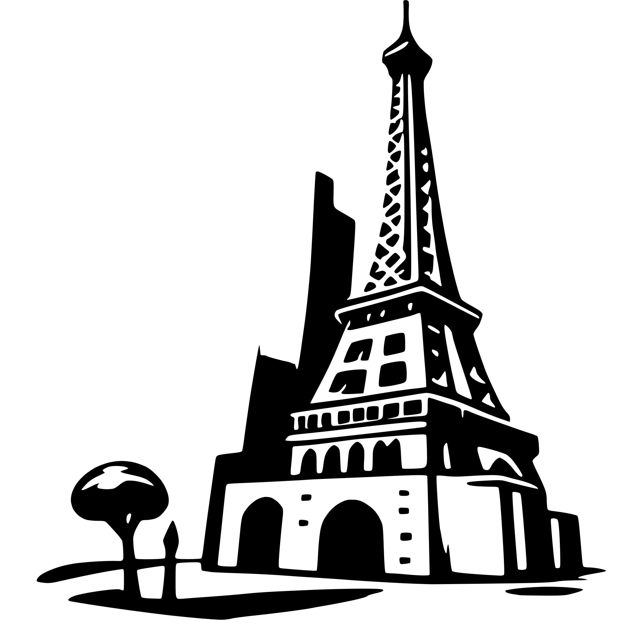 AI-generated SVG of 'Eiffel Tower'