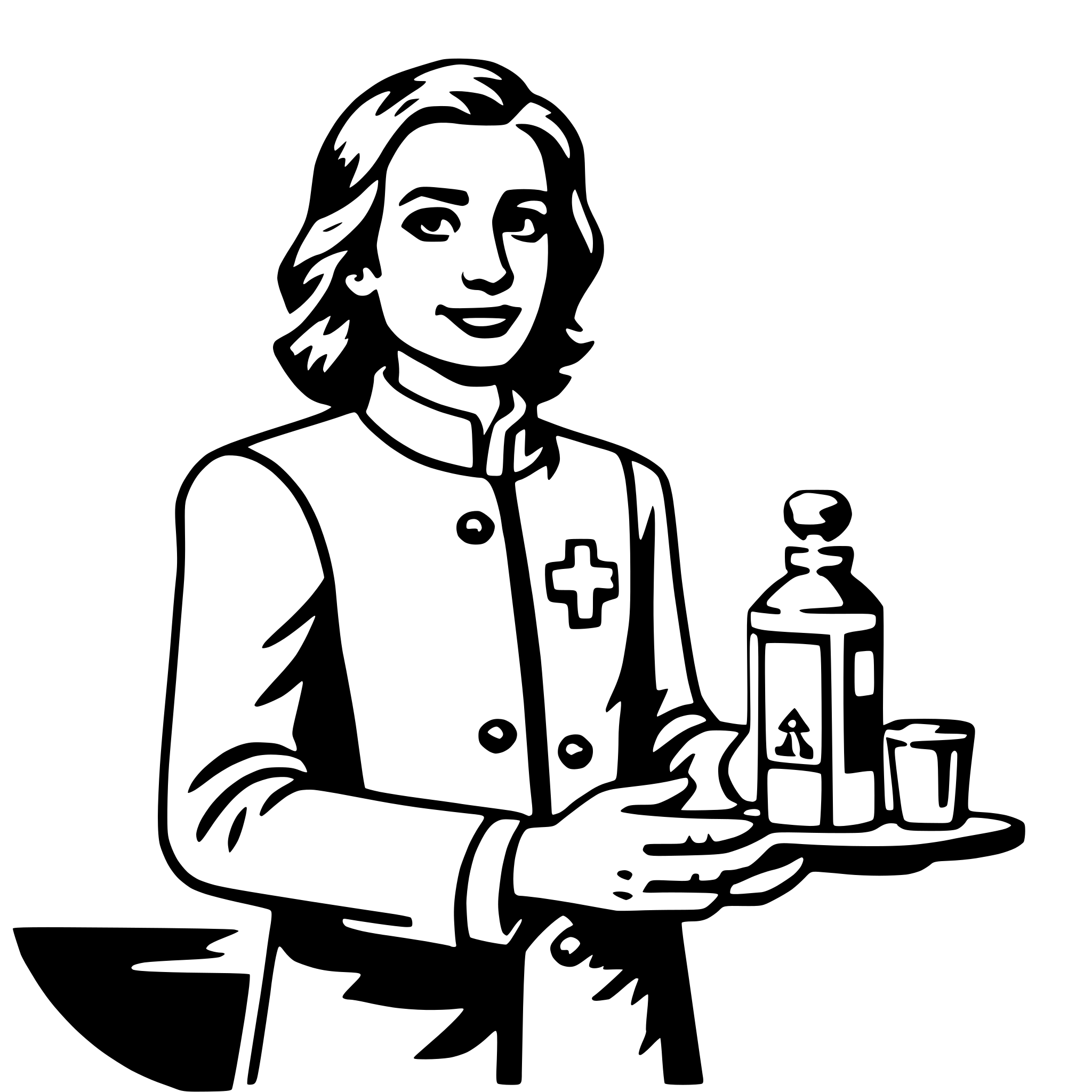 AI-generated SVG of a pharmacist