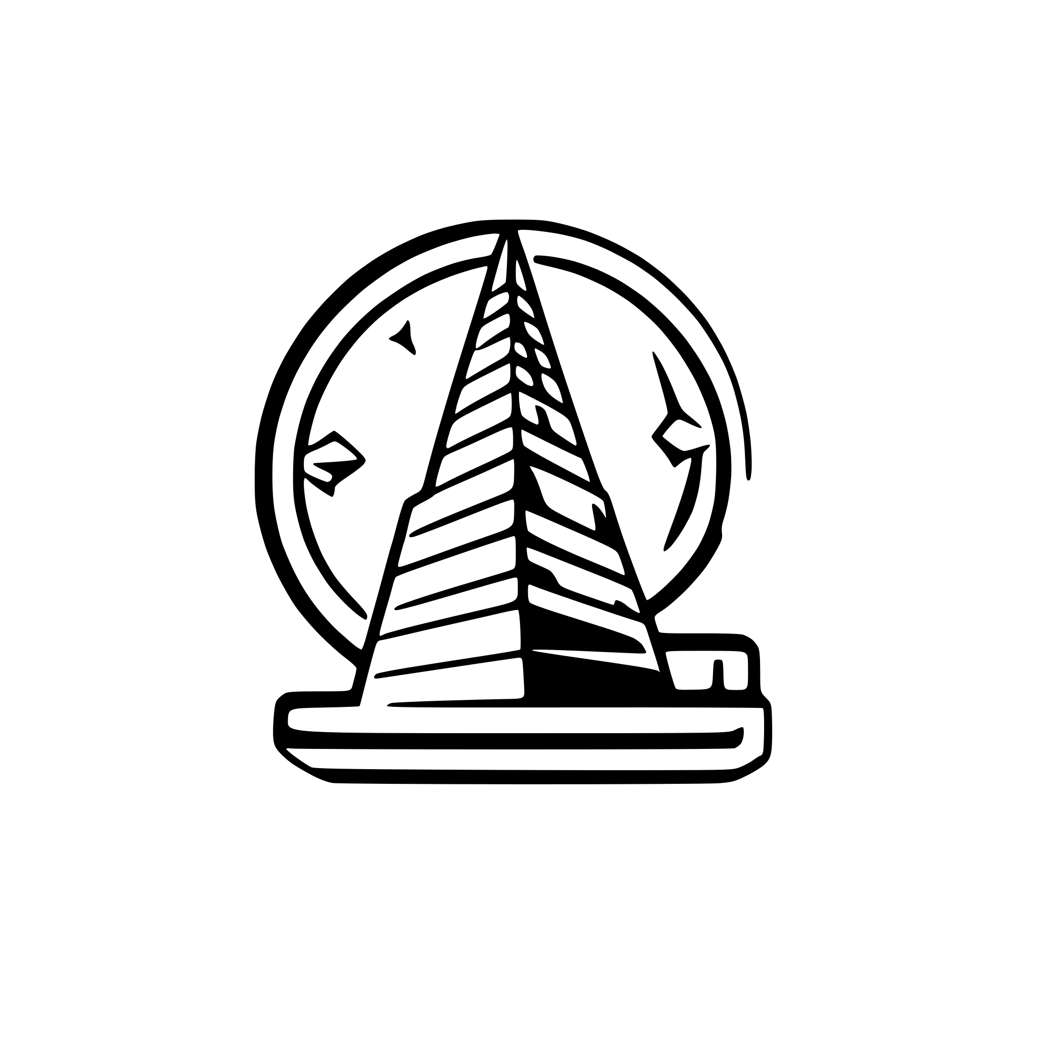 AI-generated SVG of a Make me a minimalistic logo for a tech product called "Babel" make it extremely minimalistic, sleek and modern looking. Something that would be fit for the silicon valley. Make it have the tower of babel itself and be as futuristic, "techy" as possible.