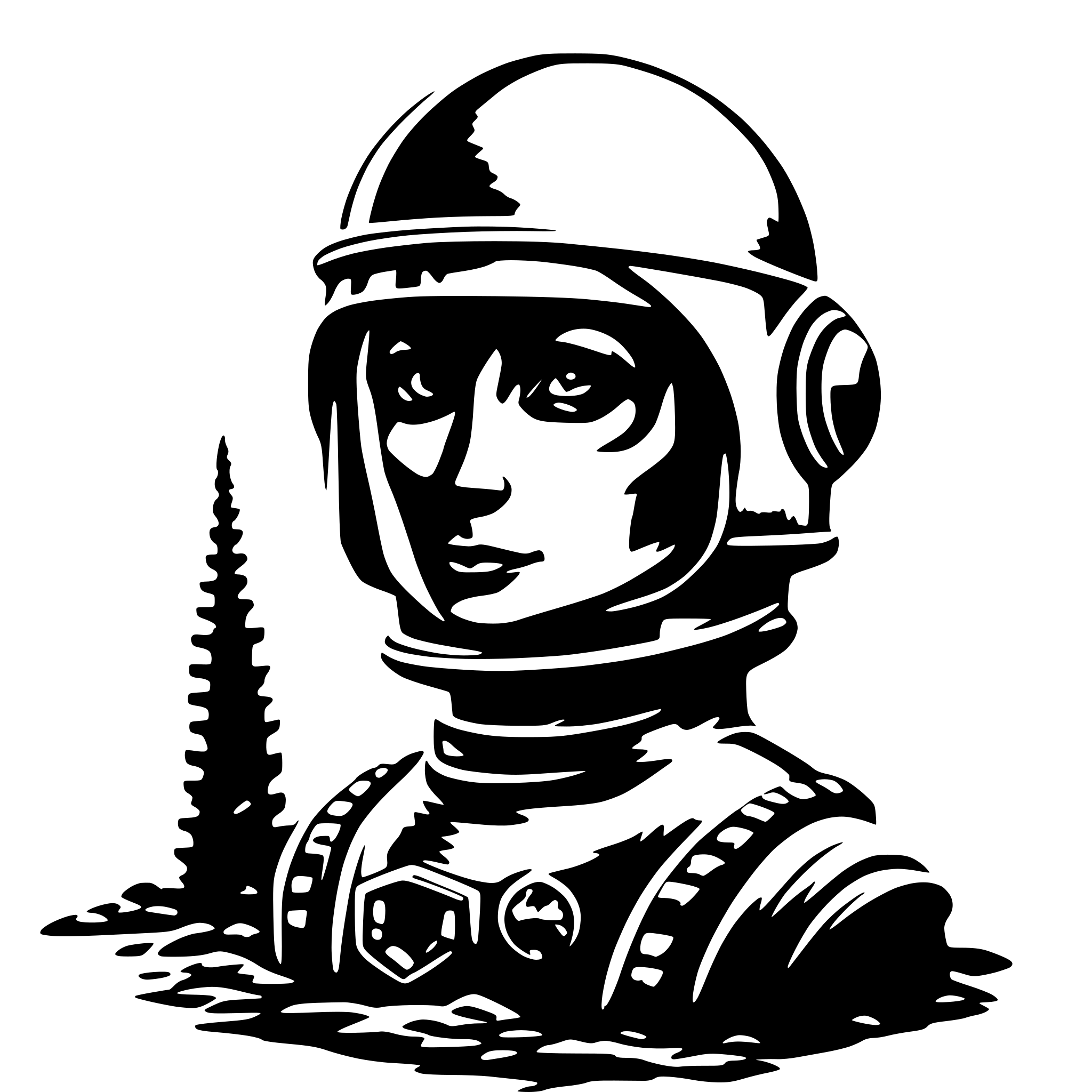 AI-generated SVG of a astraunaute