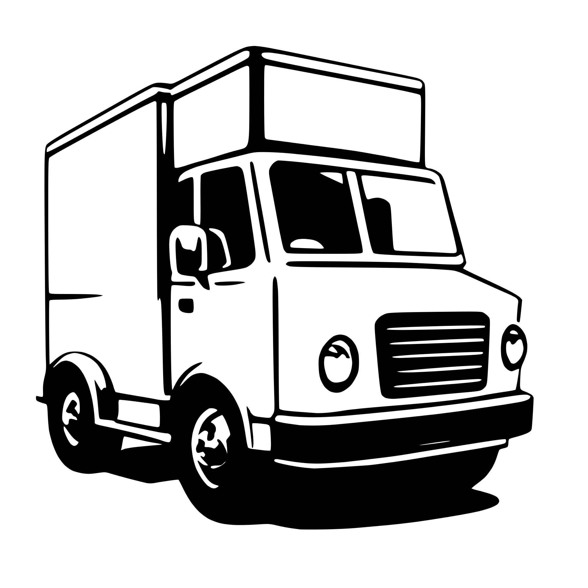 AI-generated SVG of 'moving box truck'