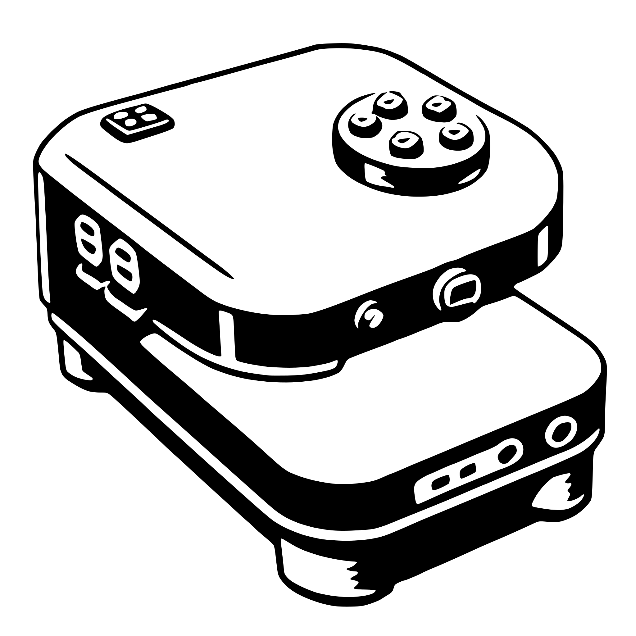 AI-generated SVG of a game console