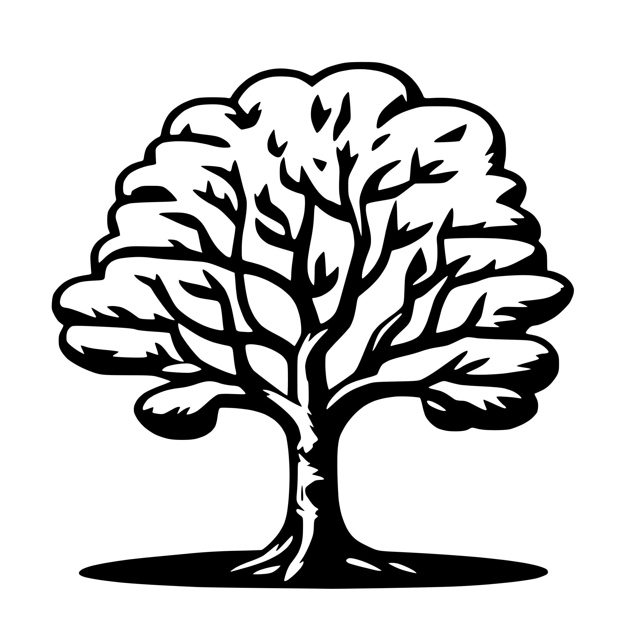 AI-generated SVG of a tree of life