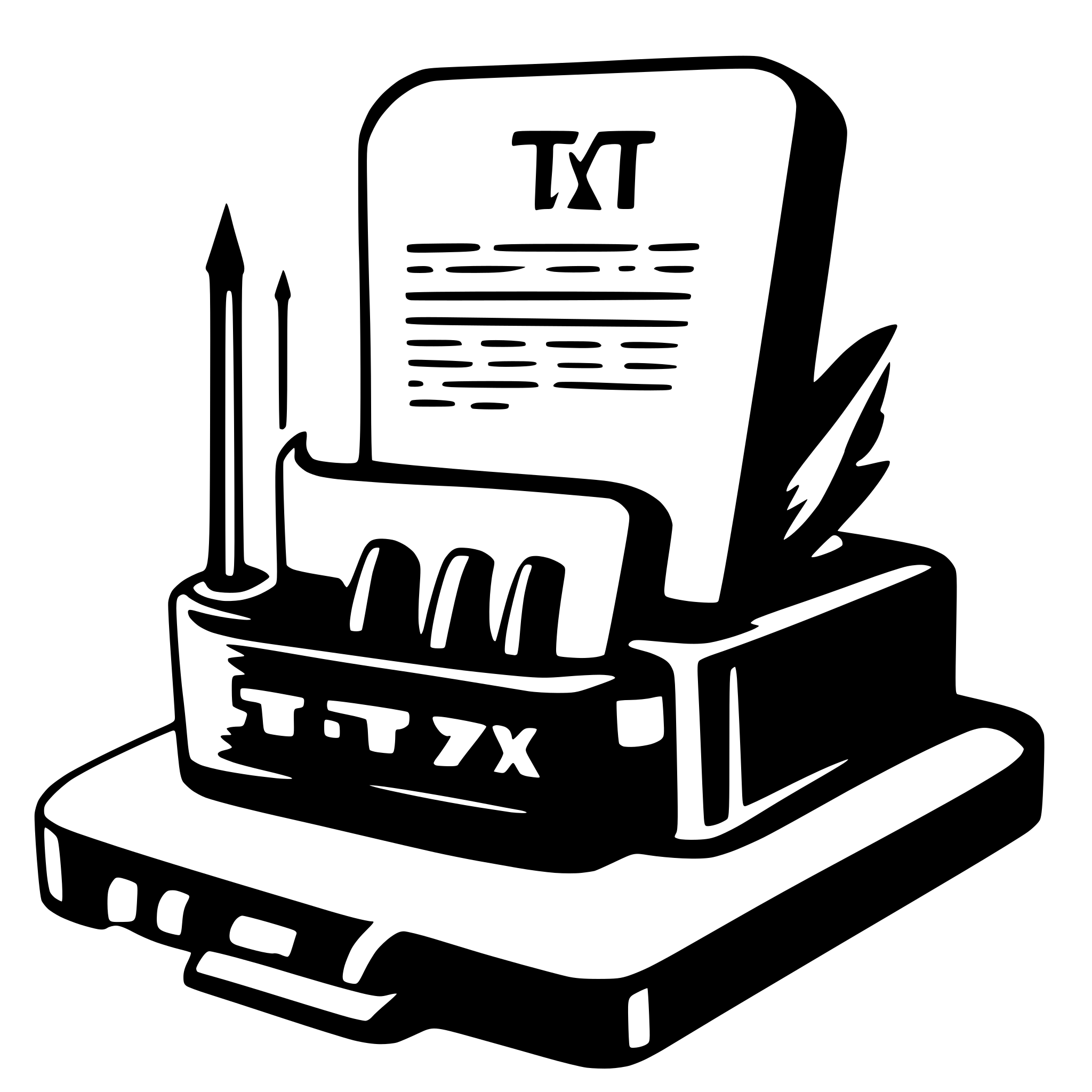 AI-generated SVG of '.txt'