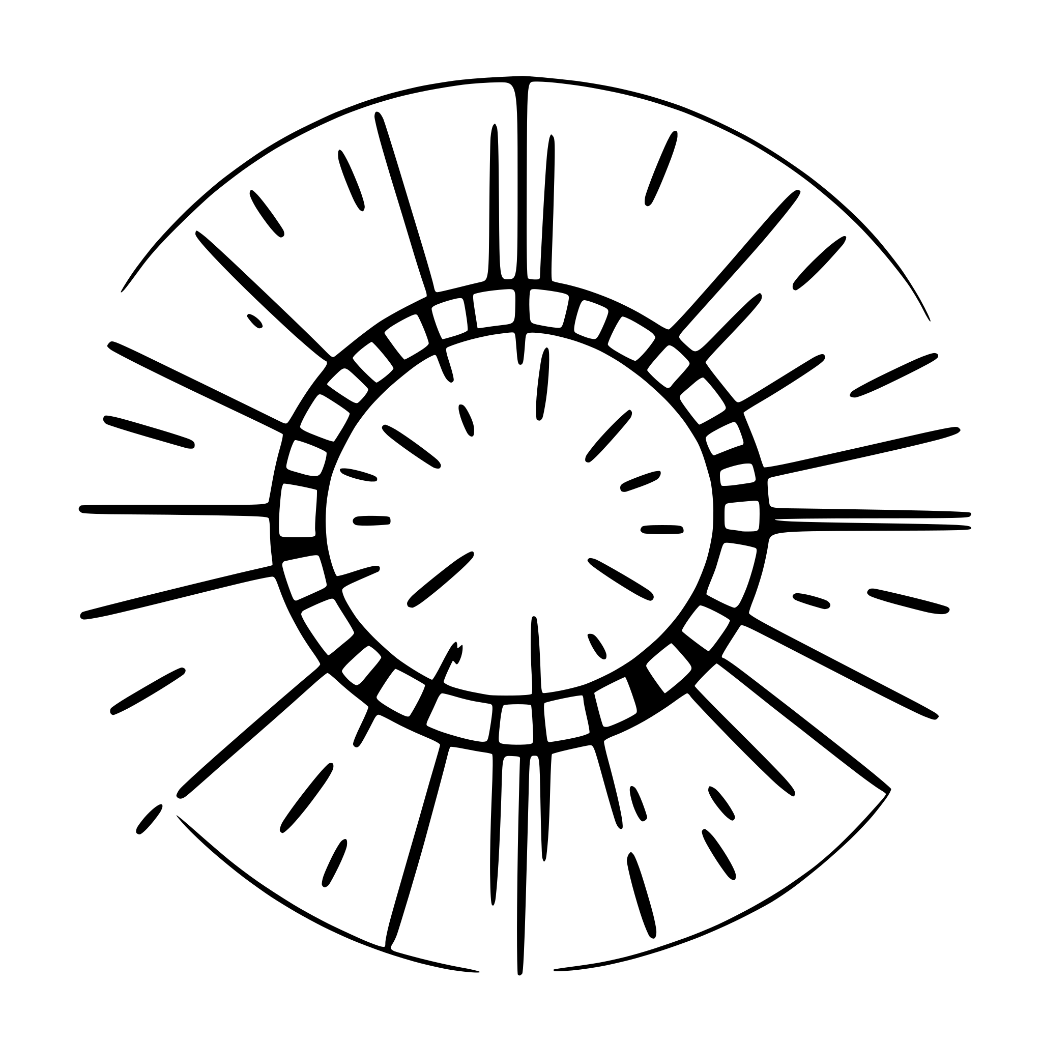 AI-generated SVG of a accelerated sparkles as a particle system with focus on the center a circle with crosshair