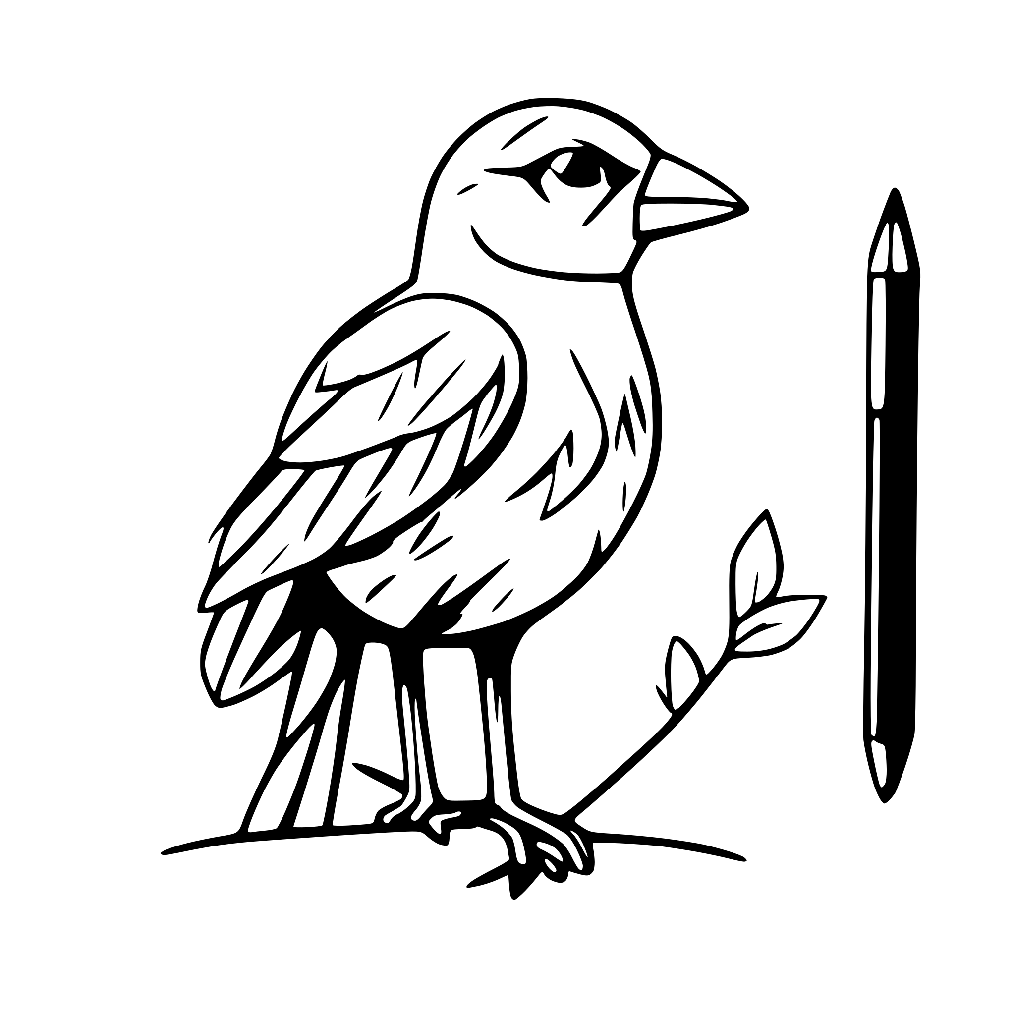 AI-generated SVG of a vogel