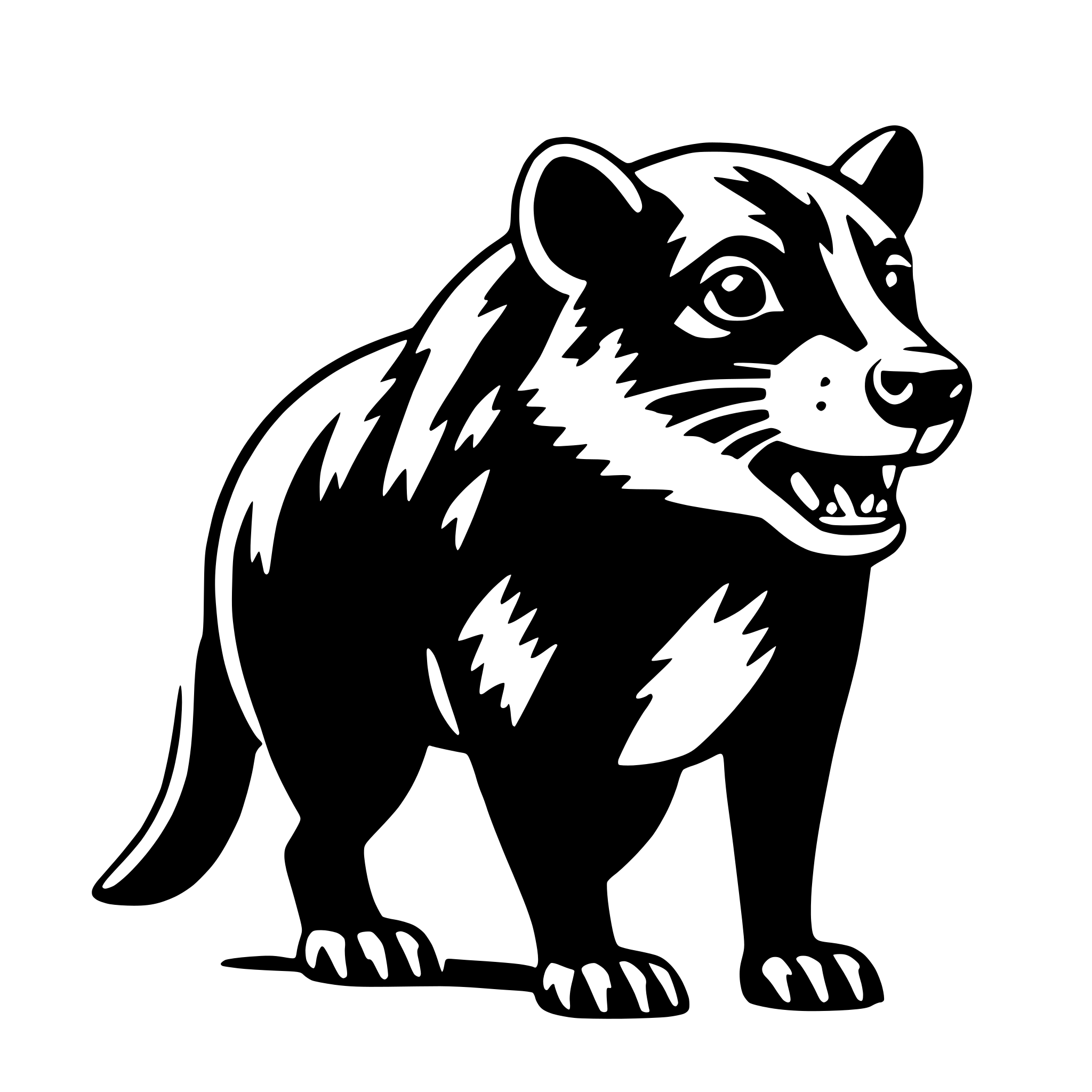AI-generated SVG of 'tasmanian devil'
