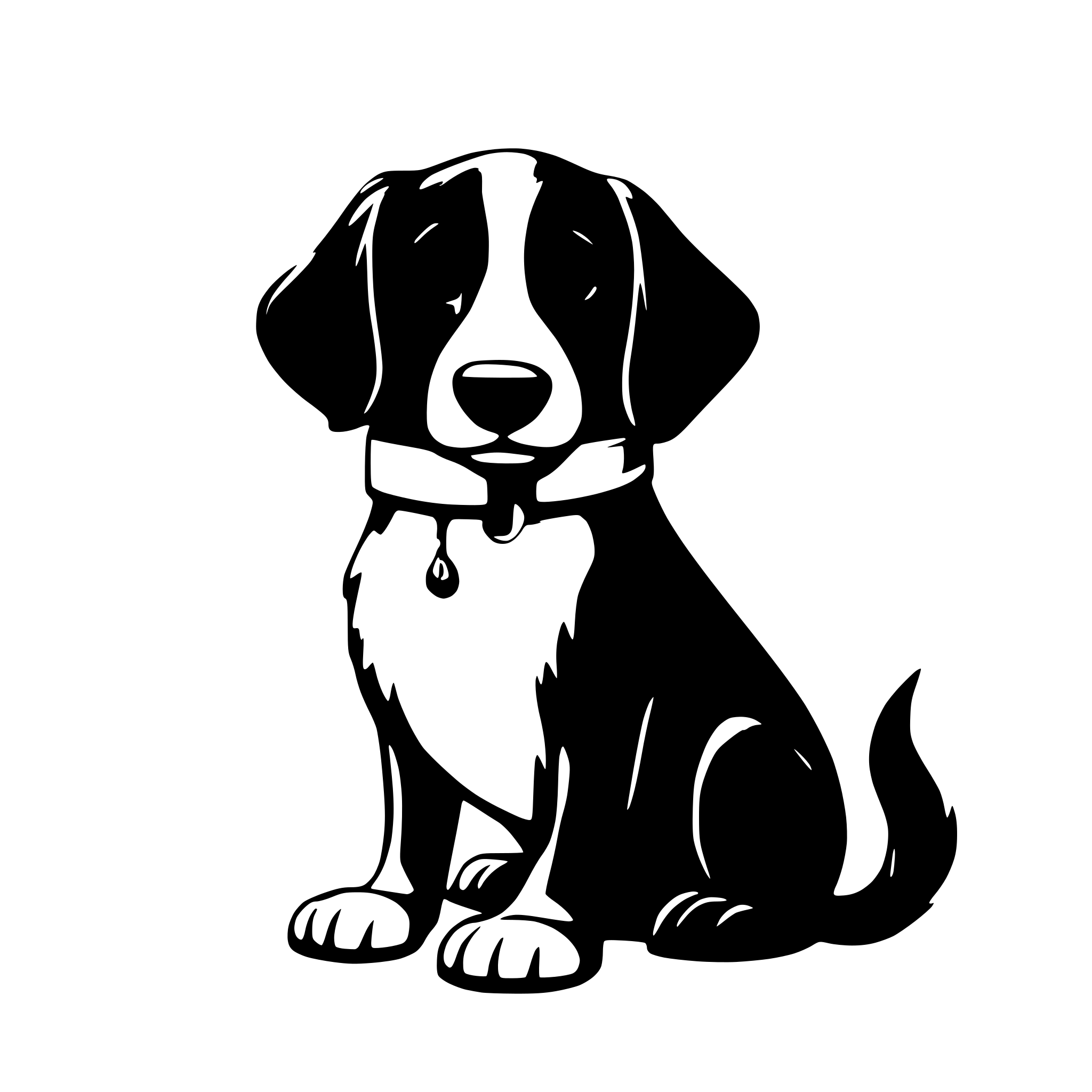 AI-generated SVG of a I want some pastel colors illustrations of dogs for a dog friendly job board