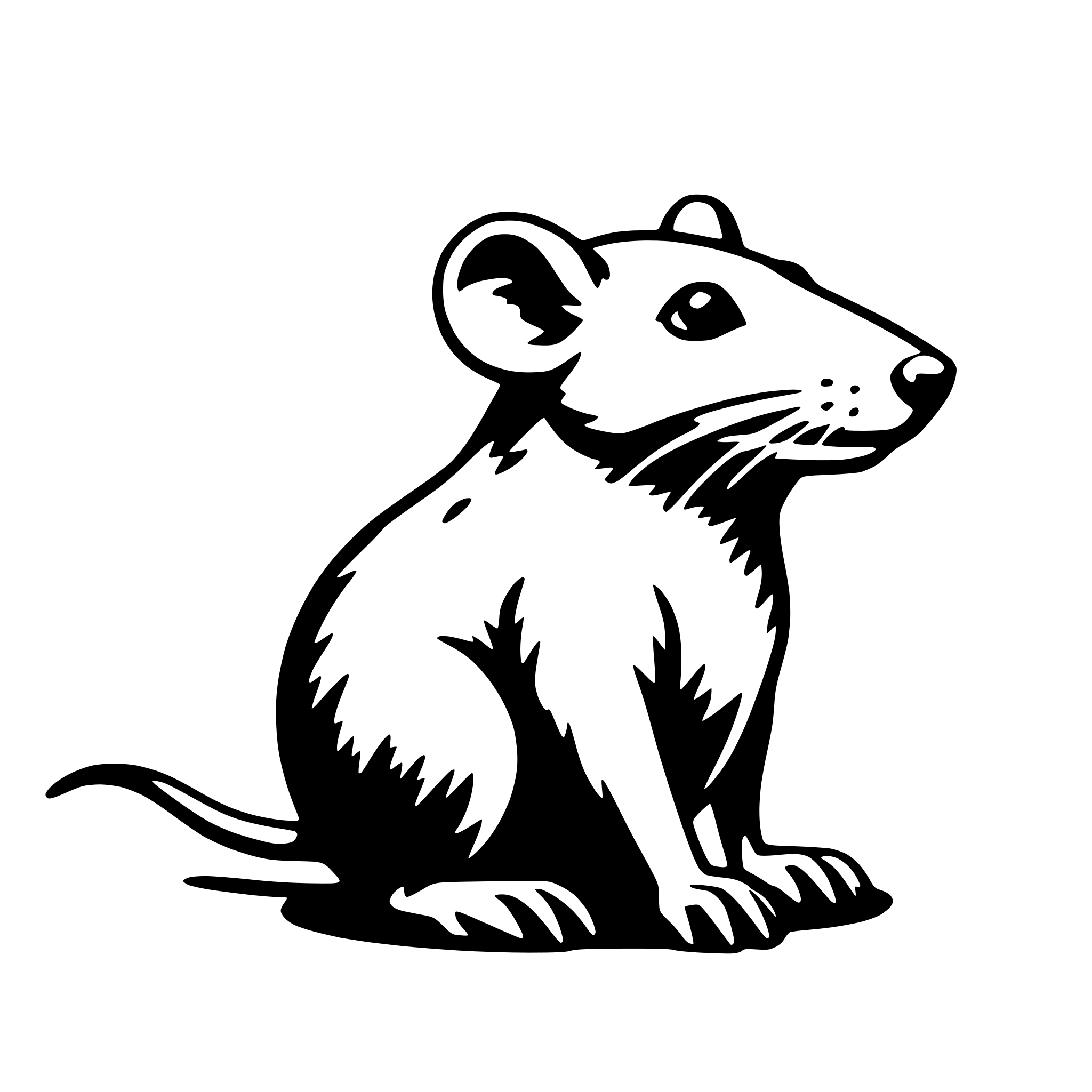 AI-generated SVG of 'rat'