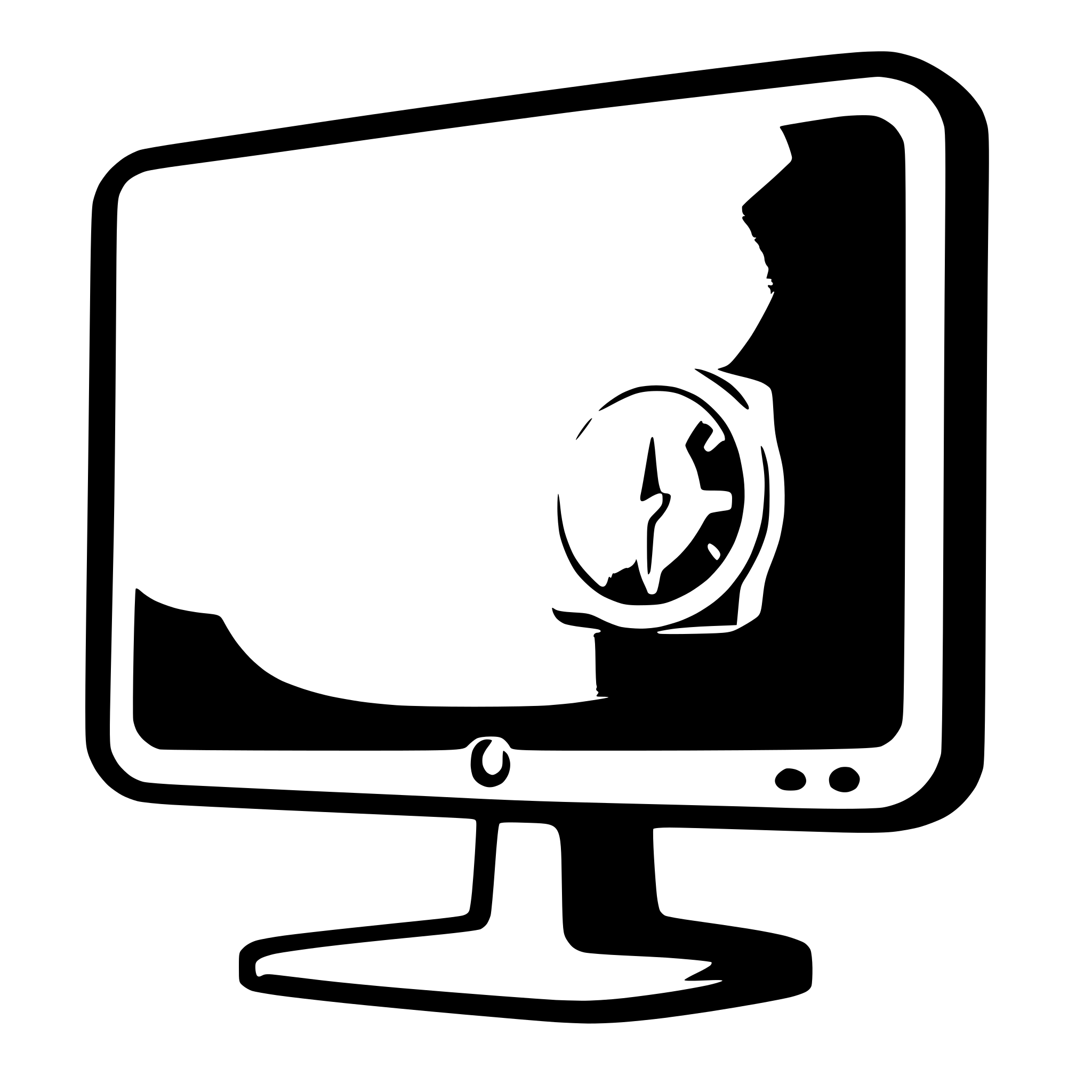 AI-generated SVG of 'times icon inside an pc monitor'