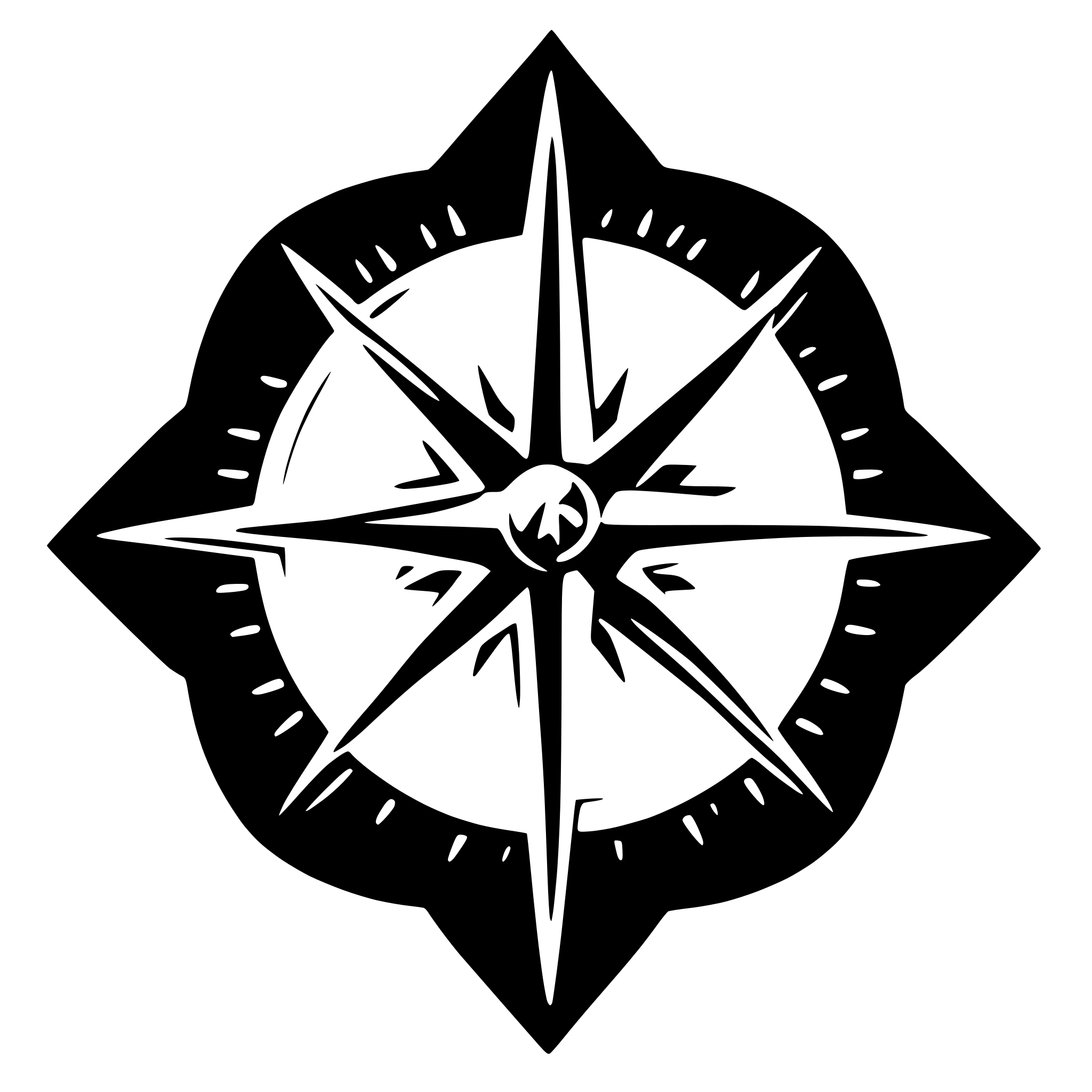 AI-generated SVG of a document with compass star on top